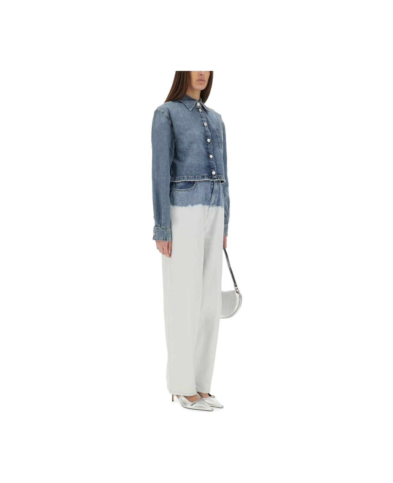 M05CH1N0 Jeans Two-colour Jeans - WHITE