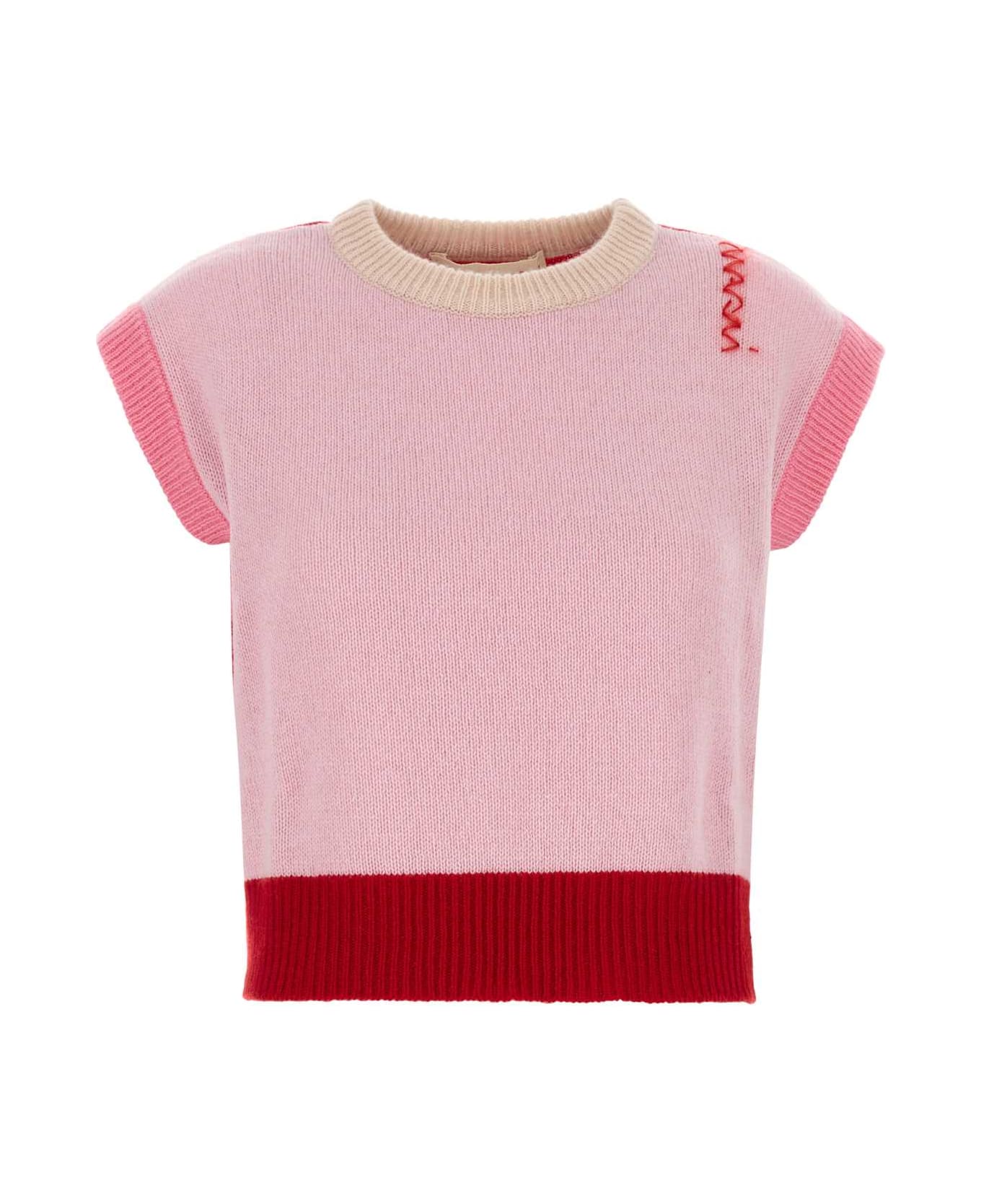 Marni Multicolor Cashmere Vest - PINKGUMMY