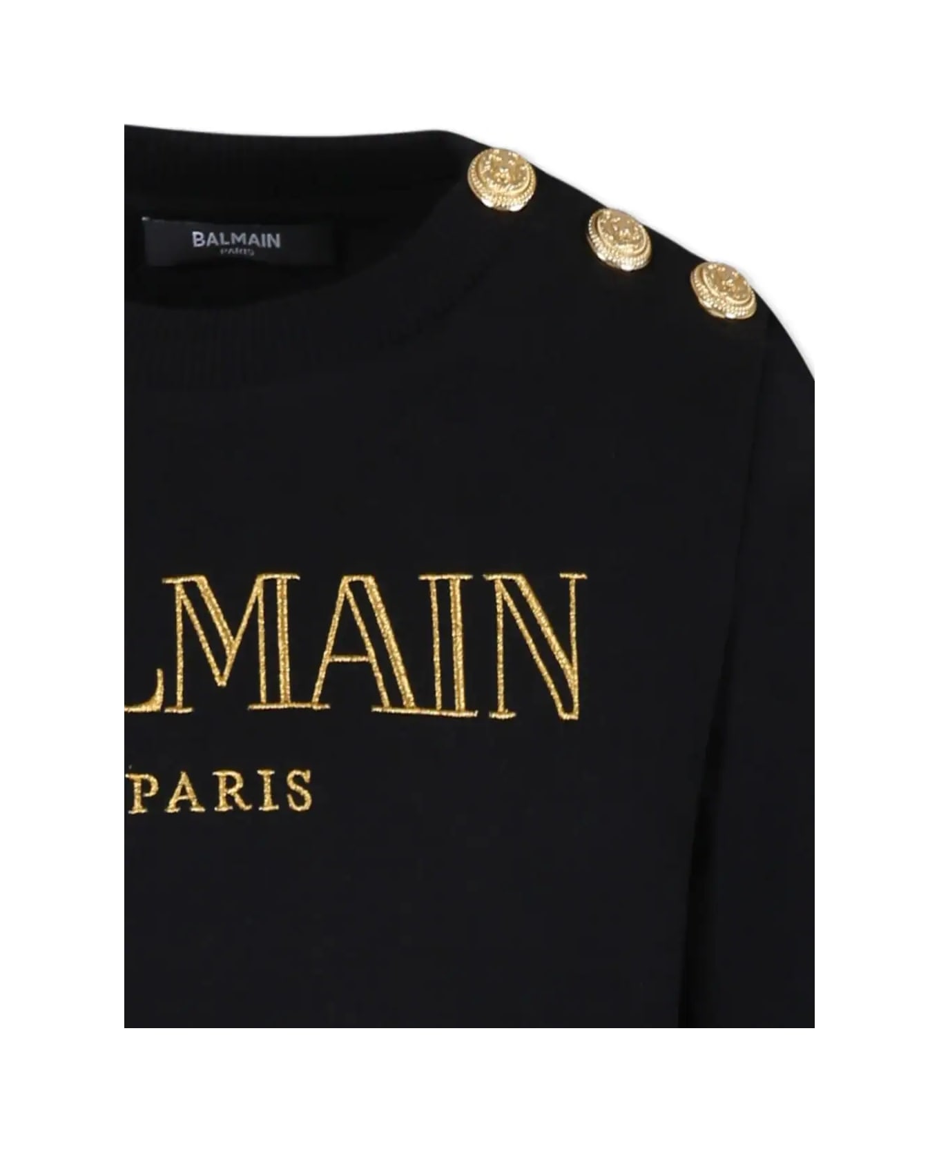 Balmain Felpa Con Logo - Black