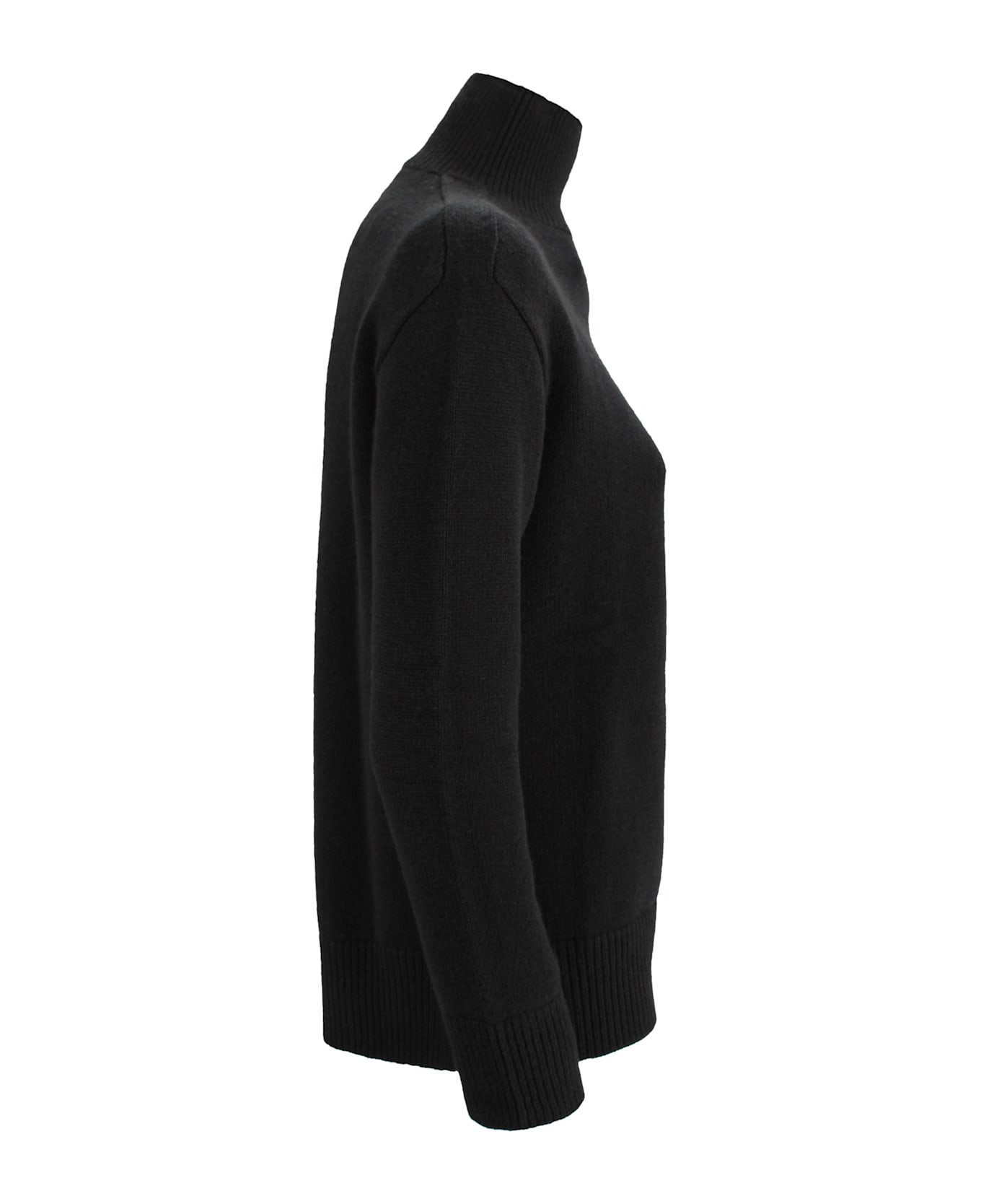 Be You Cashmere Turtleneck Sweater - Black