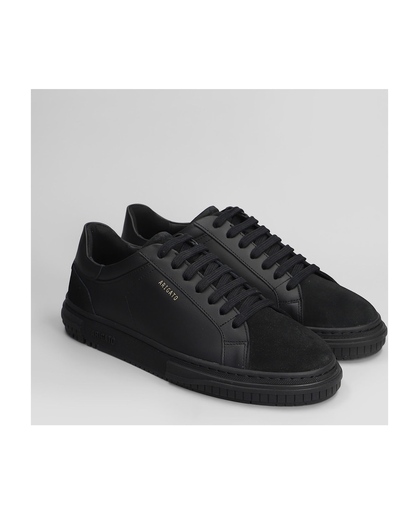 Axel Arigato Atlas Sneakers In Black Suede And Leather - black
