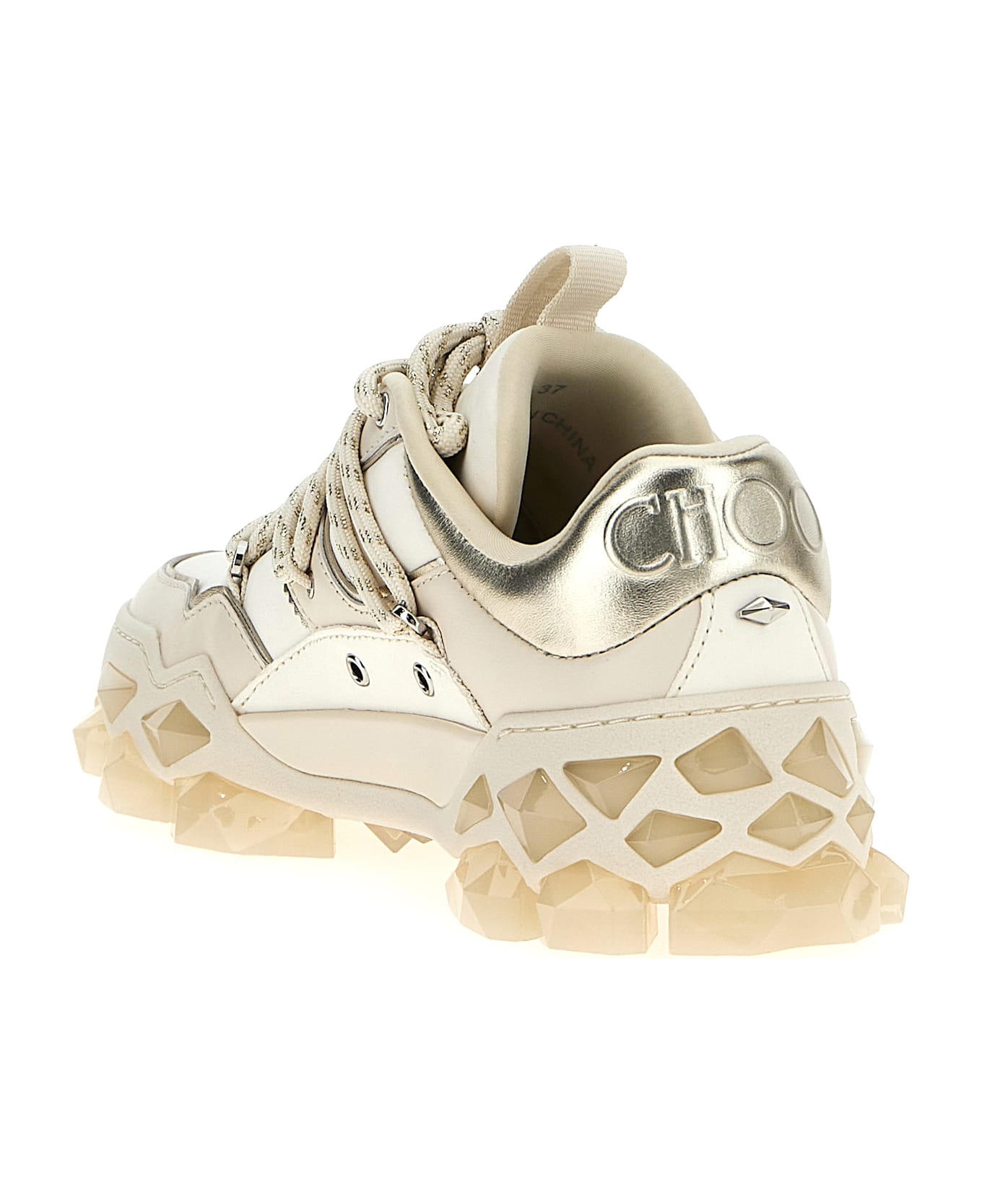 Jimmy Choo 'diamond X' Sneakers - White