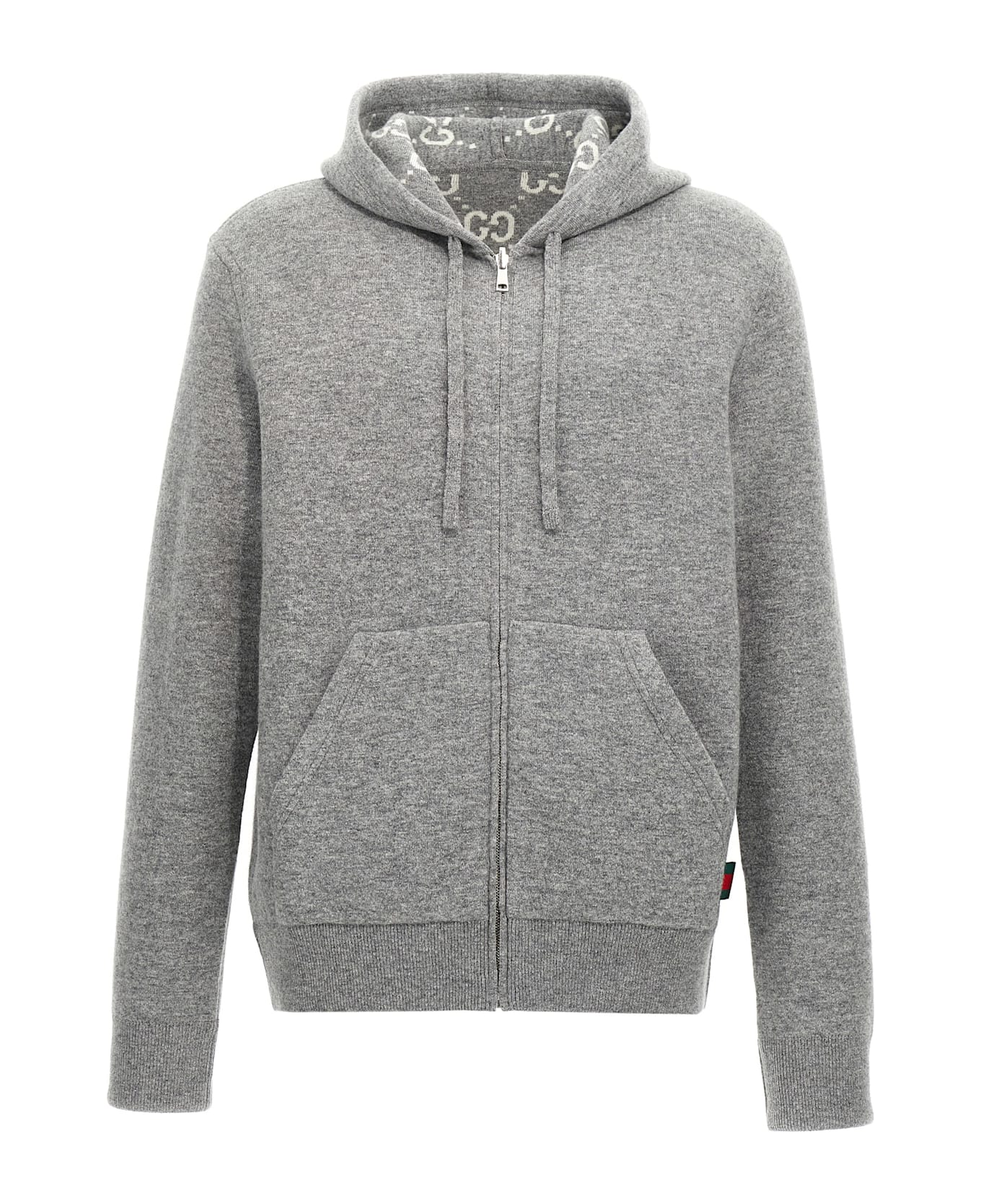 Gucci Hooded Cardigan - Gray