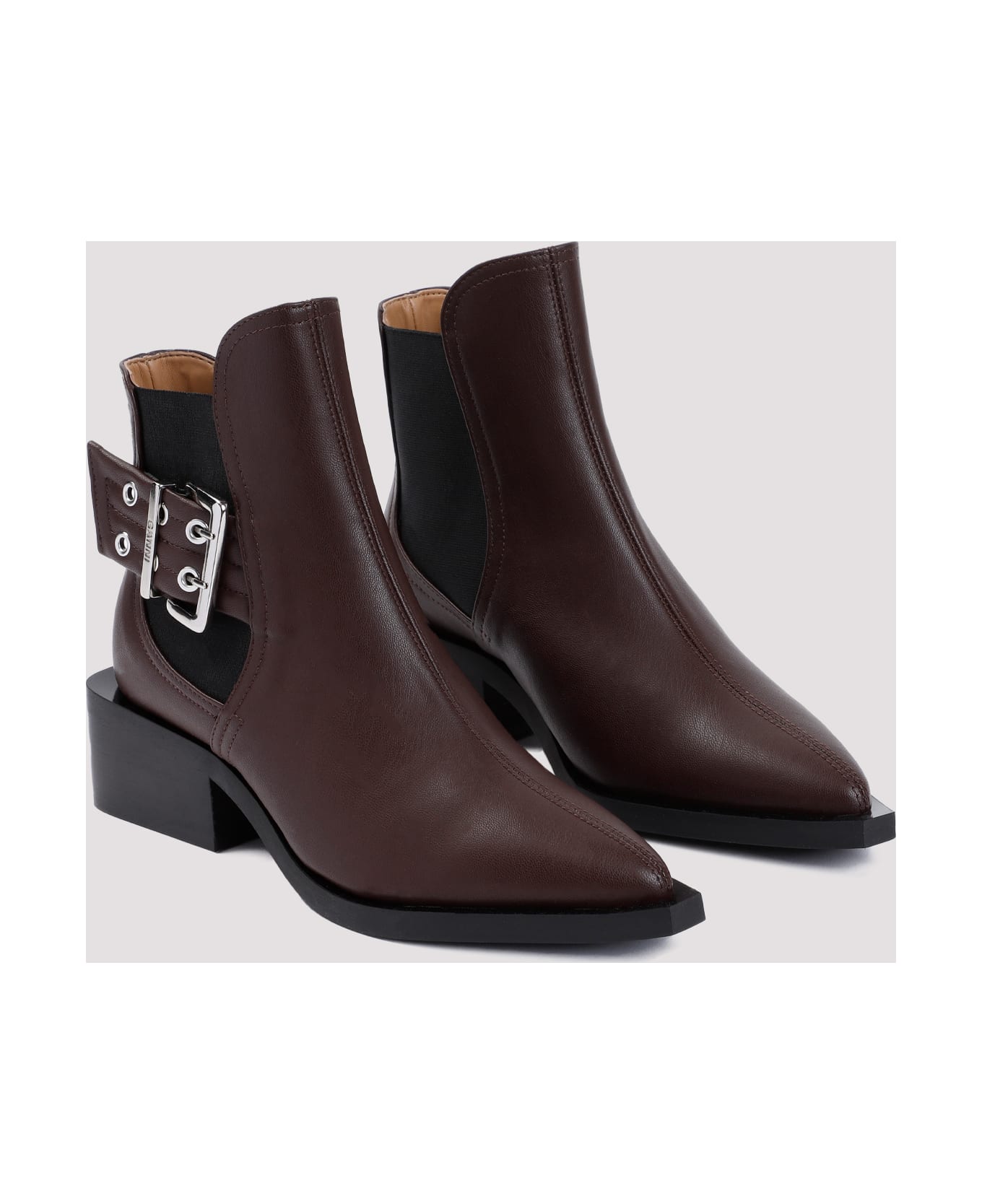 Ganni Feminine Buckle Chelsea Boots