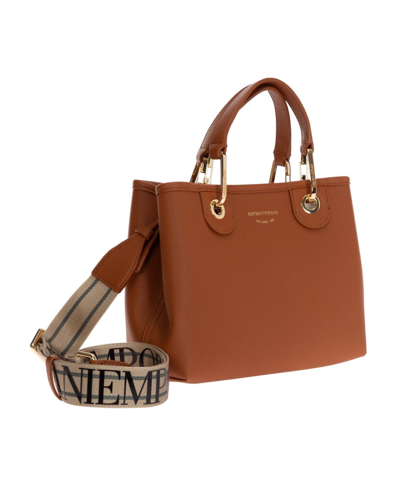 Emporio Armani Logo Detailed Handbag - Leather トートバッグ