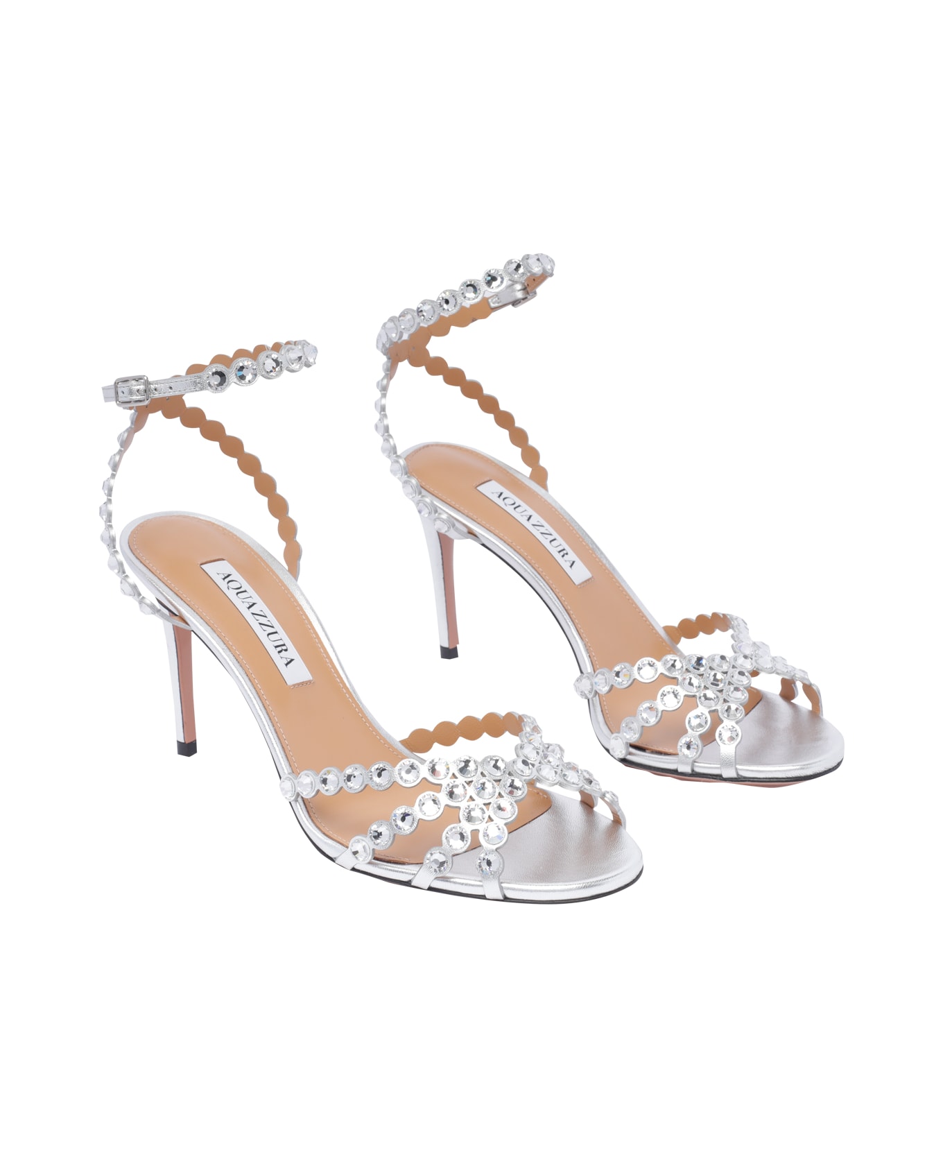 Aquazzura Tequila Sandal 85 - Silver