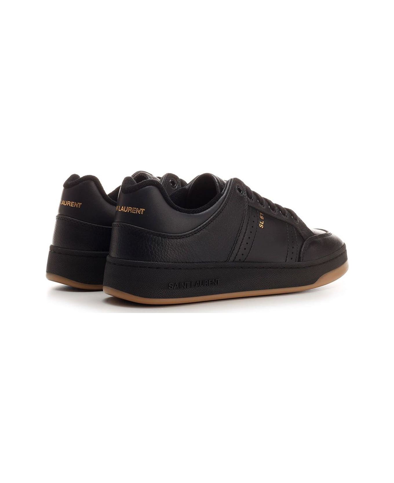 Saint Laurent Sl/61 Lace-up Sneakers - Black