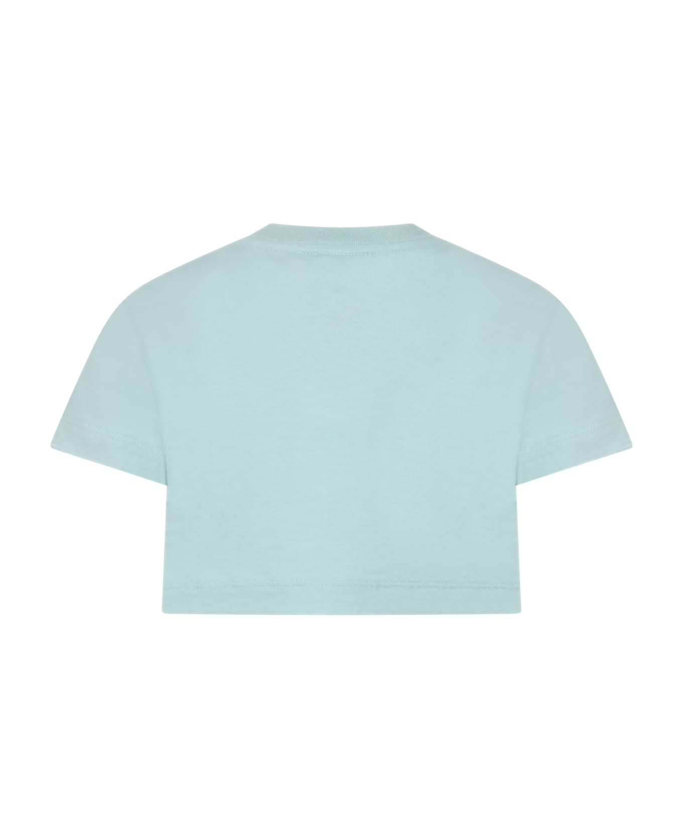Fendi Green T-shirt For Girl With Printed Girl - Green Tシャツ＆ポロシャツ