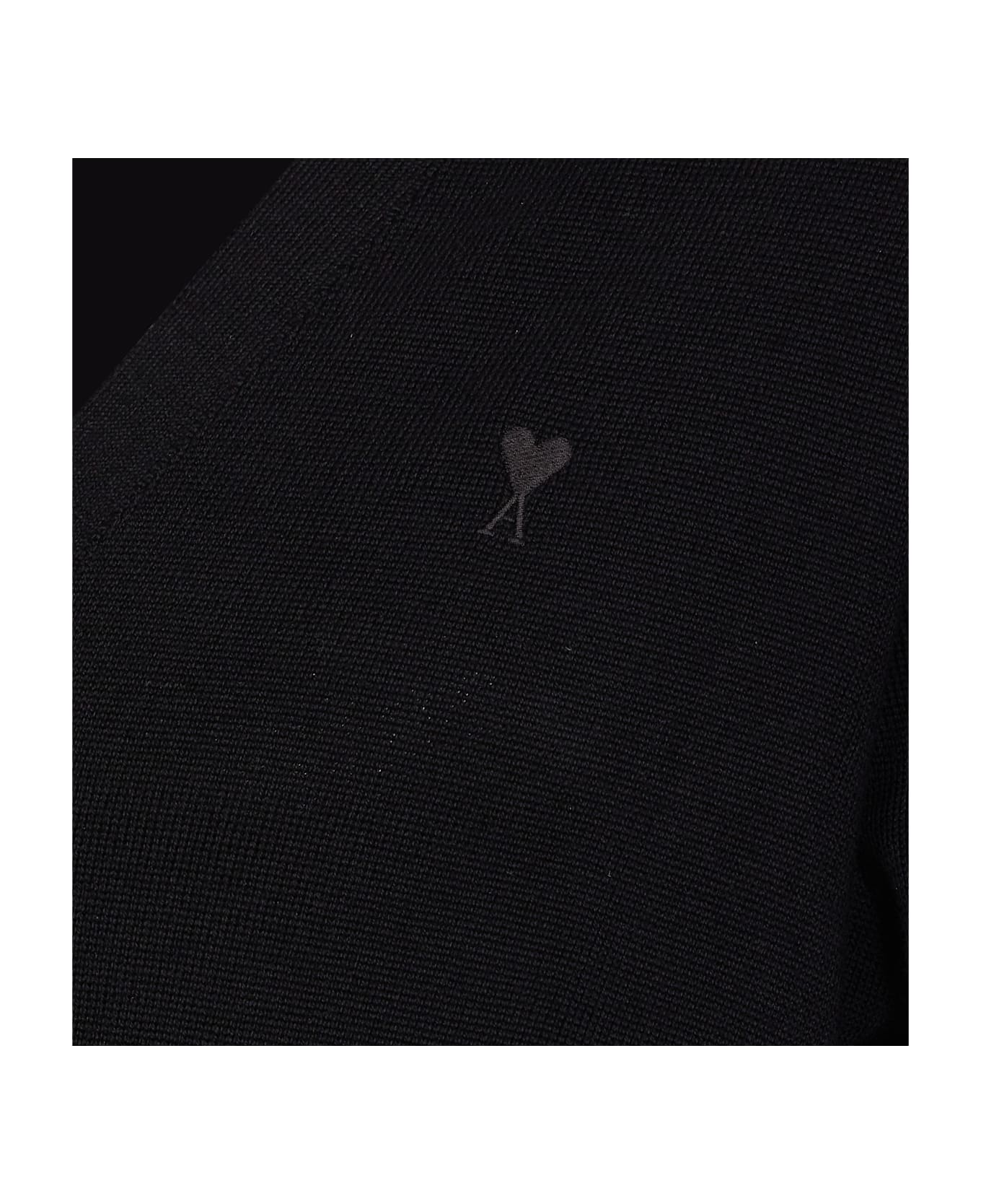 Ami Alexandre Mattiussi Ami De Coeur Cardigan - Black