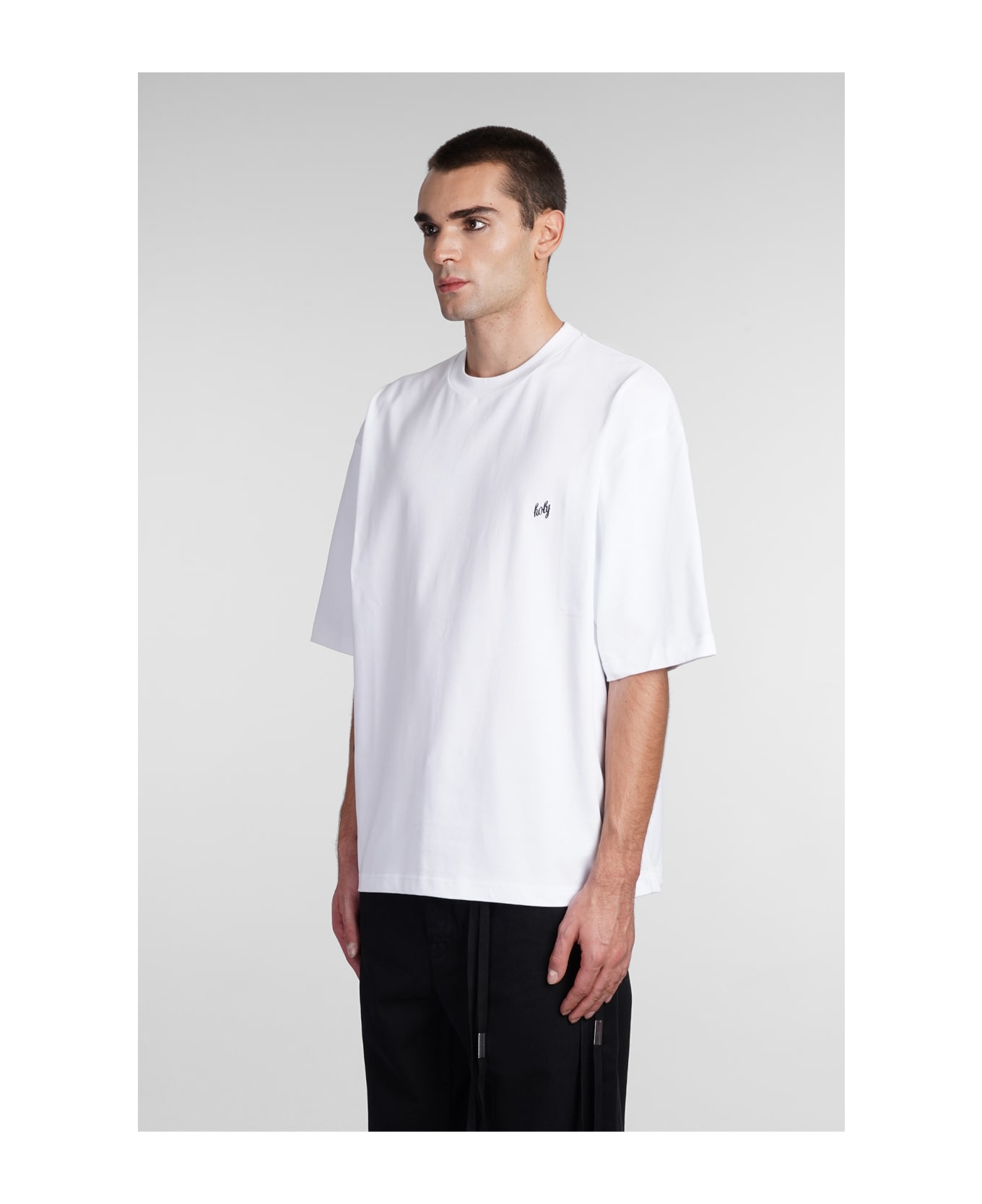 Ann Demeulemeester T-shirt In White Cotton - white