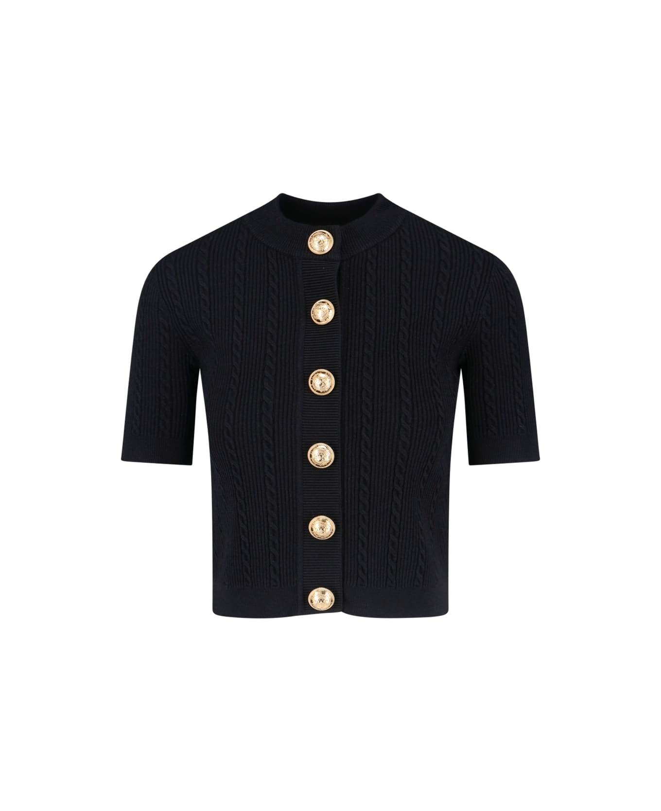 Balmain Knitted Cardigan - Black