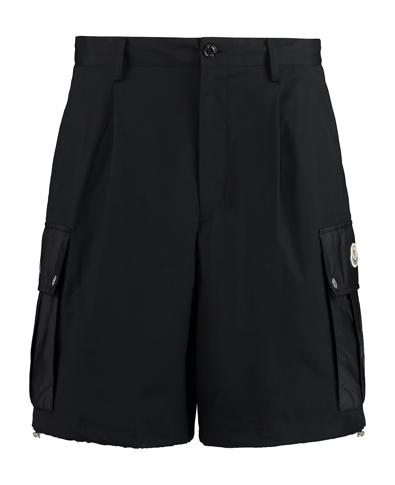 Moncler Cotton Bermuda Shorts - black