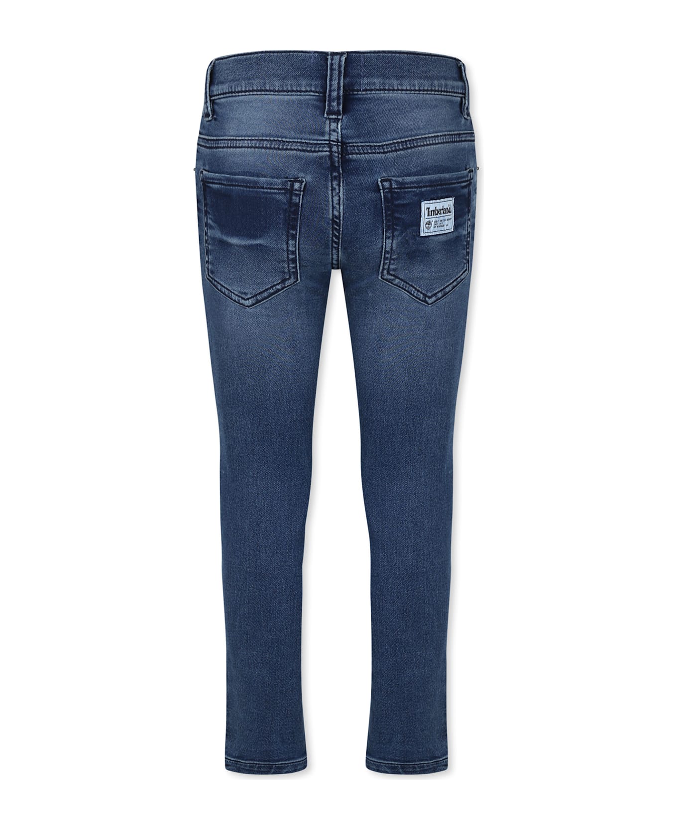 Timberland Denim Jeans For Boy With Logo - Denim