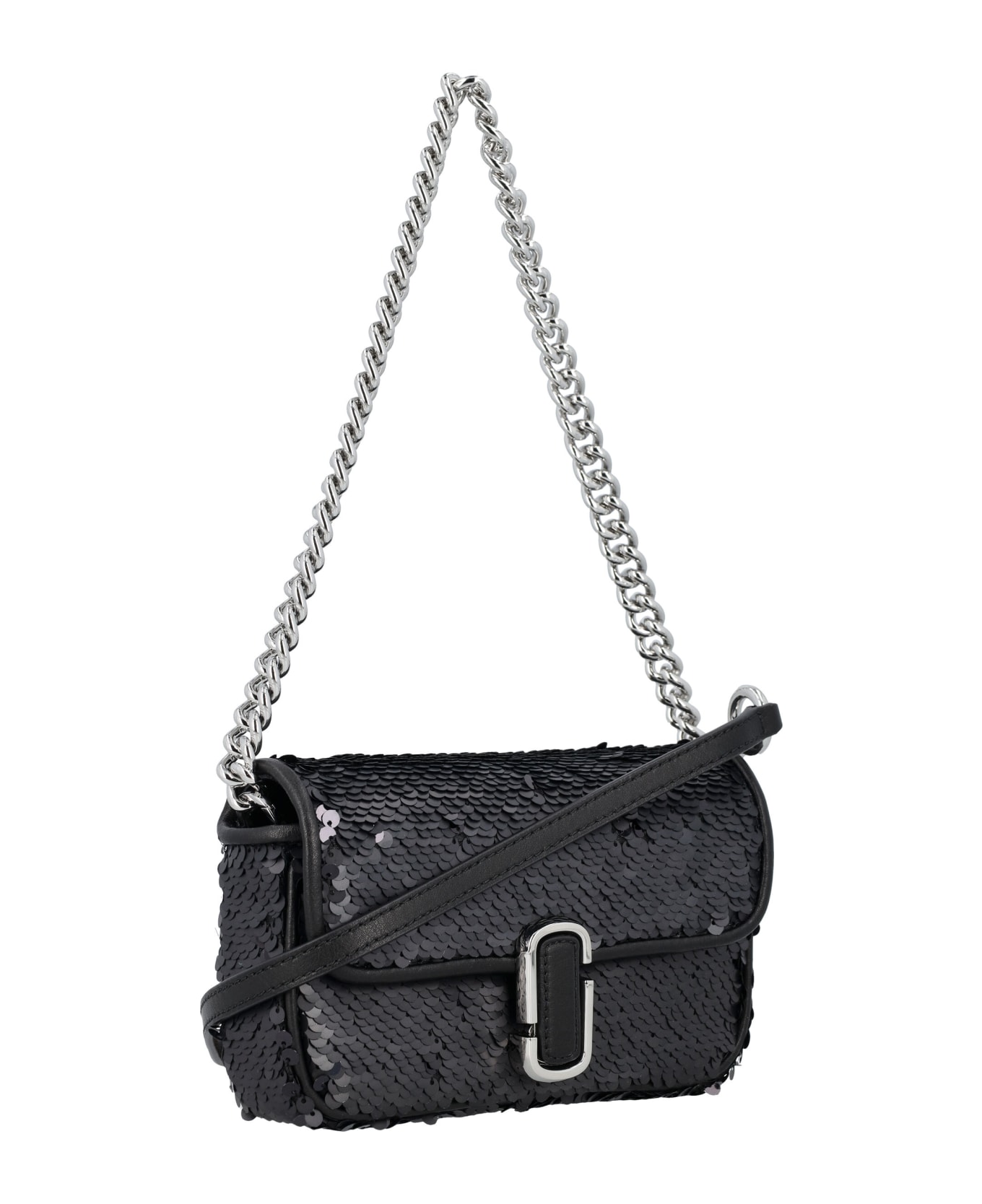 Marc Jacobs Sequin J Marc Mini Shoulder Bag - Black