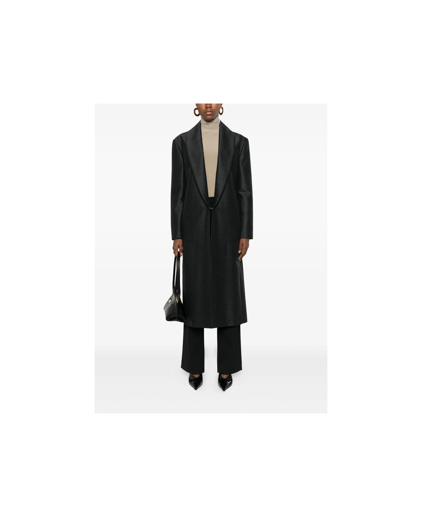 Alberta Ferretti Coat - BLACK
