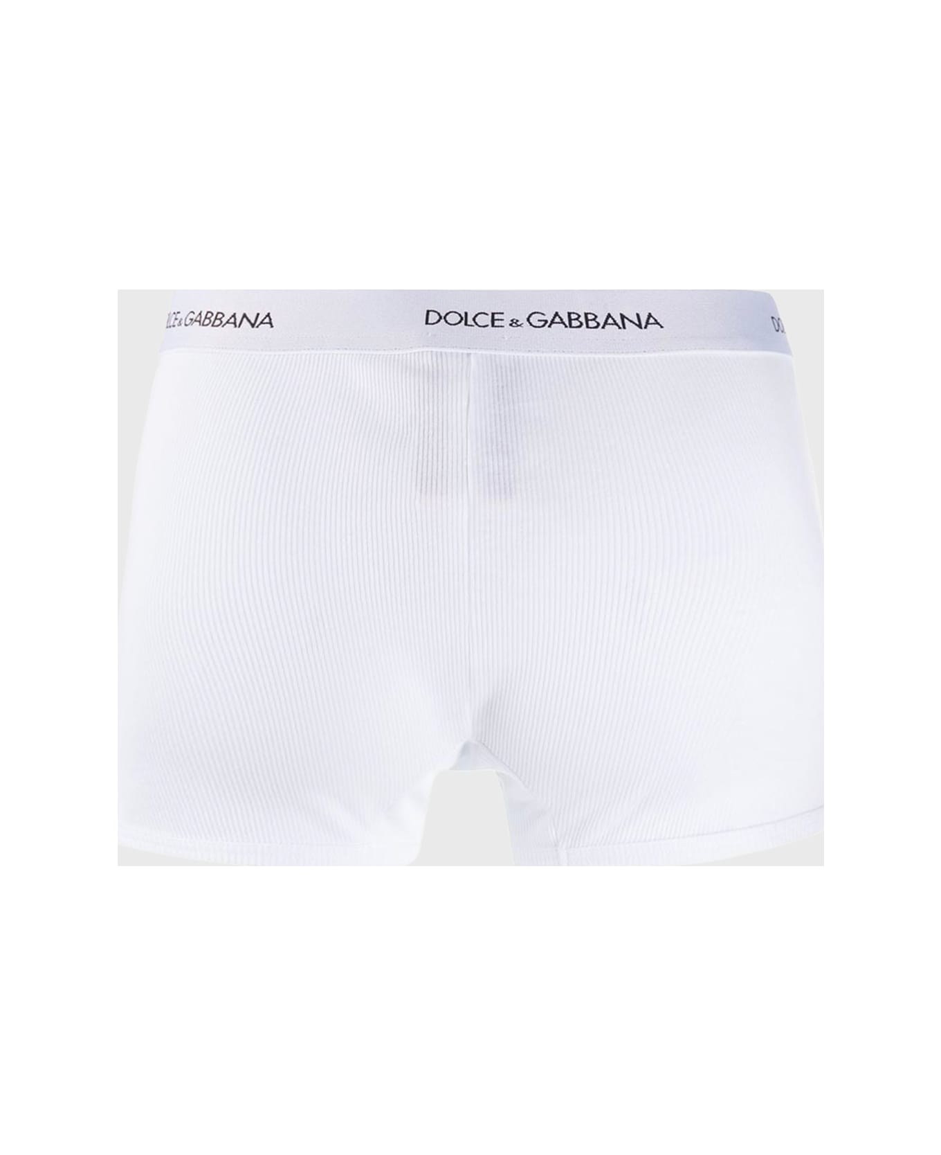 Dolce & Gabbana White Cotton Boxers - BIACO OTTICO ショーツ