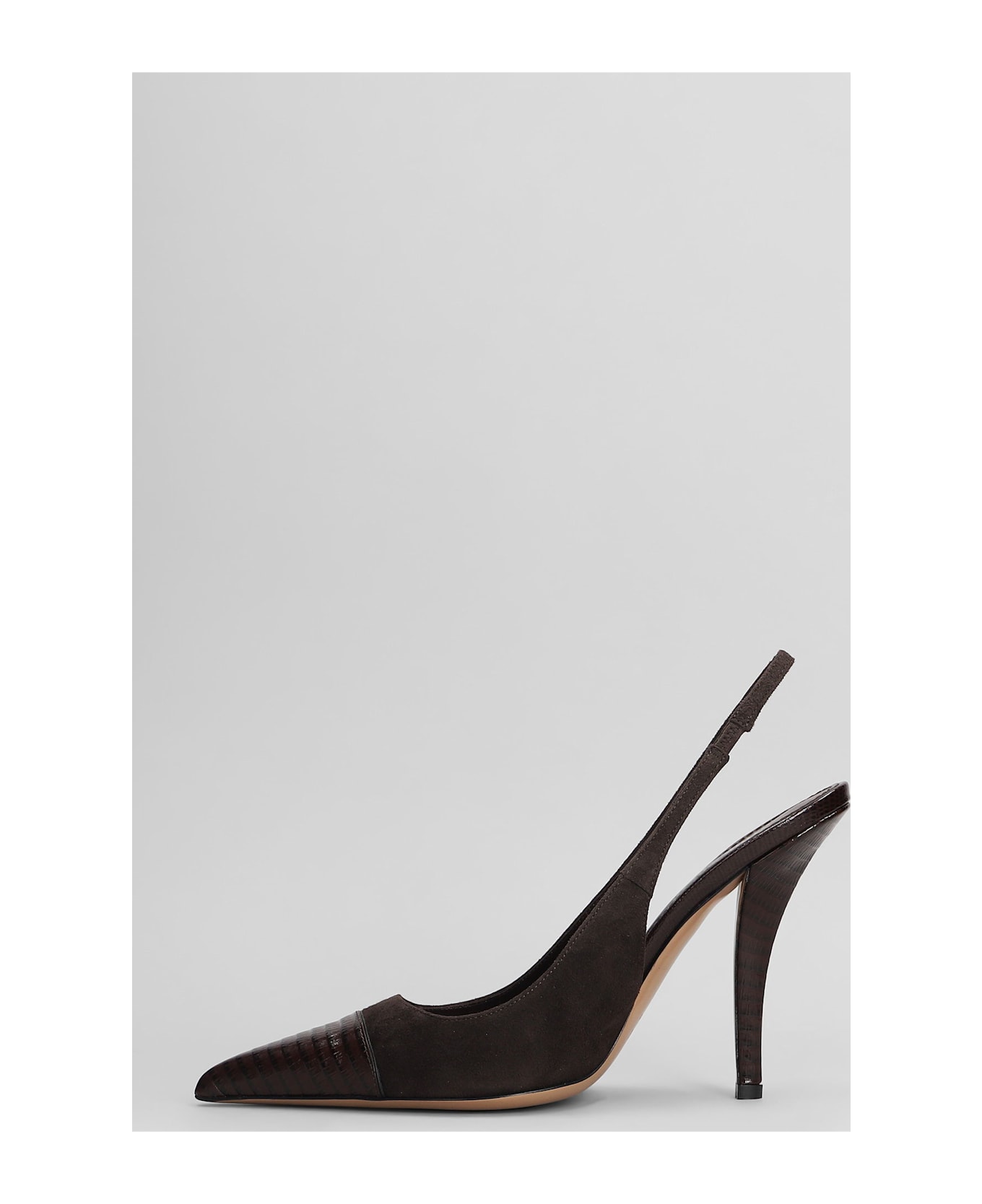 Paris Texas Miranda 105 Pumps In Dark Brown Suede - dark brown