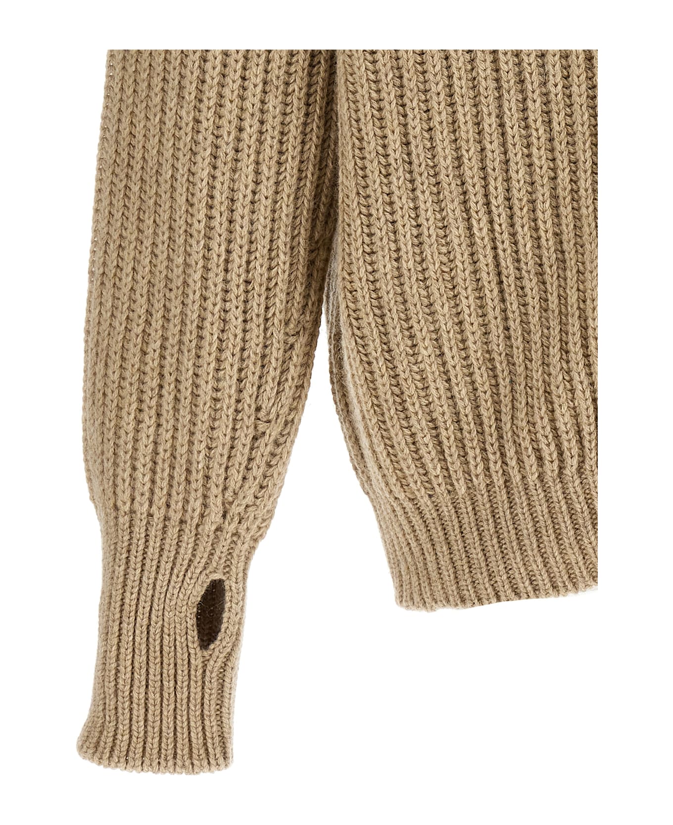 Lemaire Ribbed Cardigan - Beige