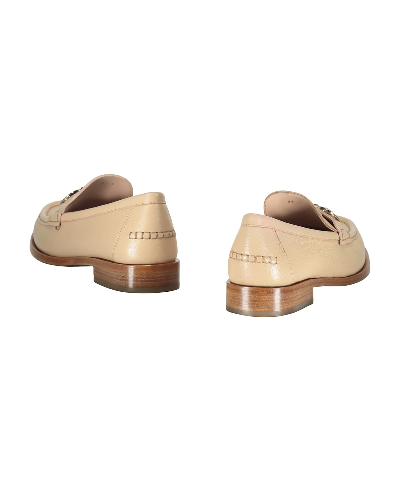 Ferragamo Leather Loafers - Beige