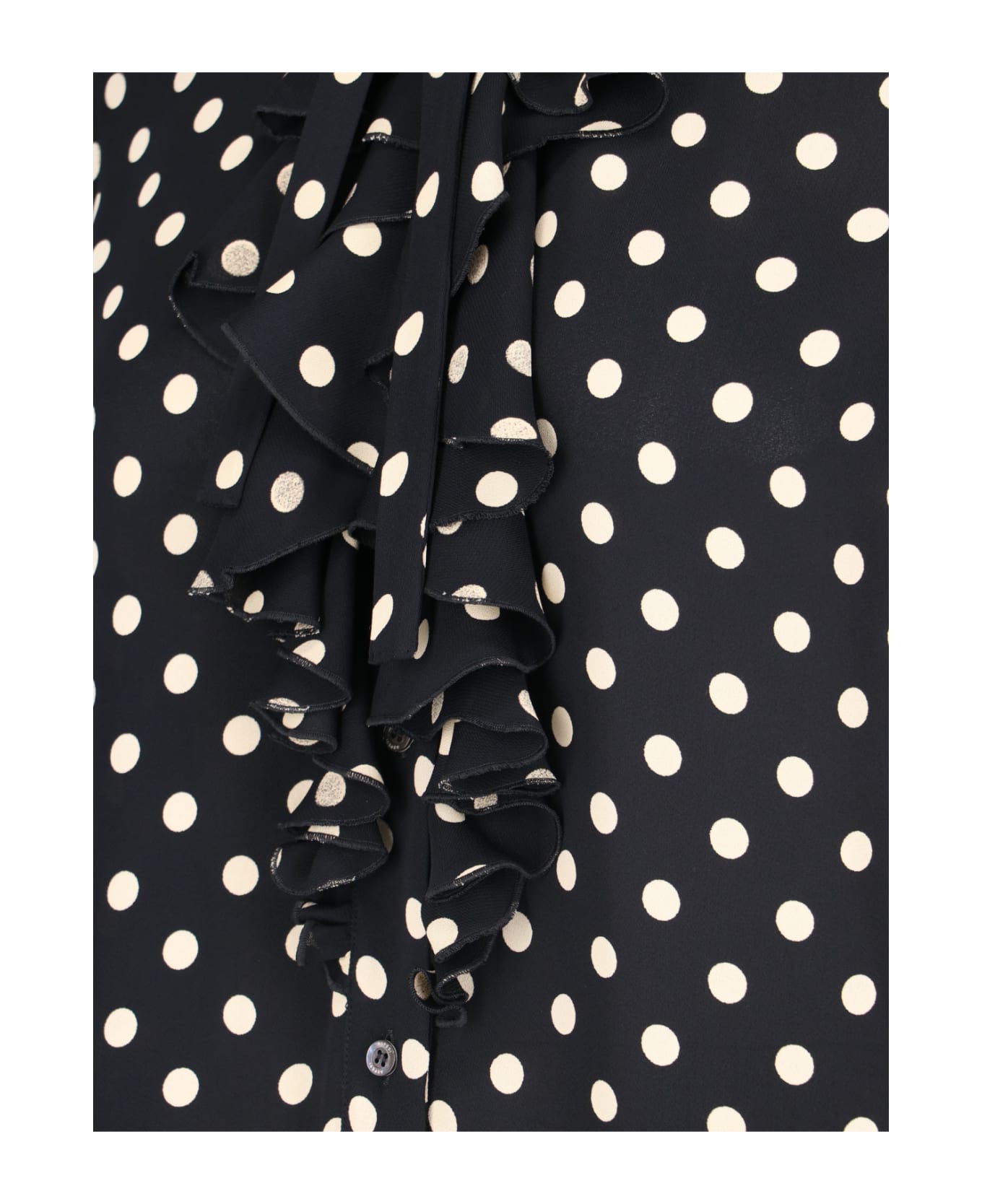 Aspesi Polka Dot Shirt - Black