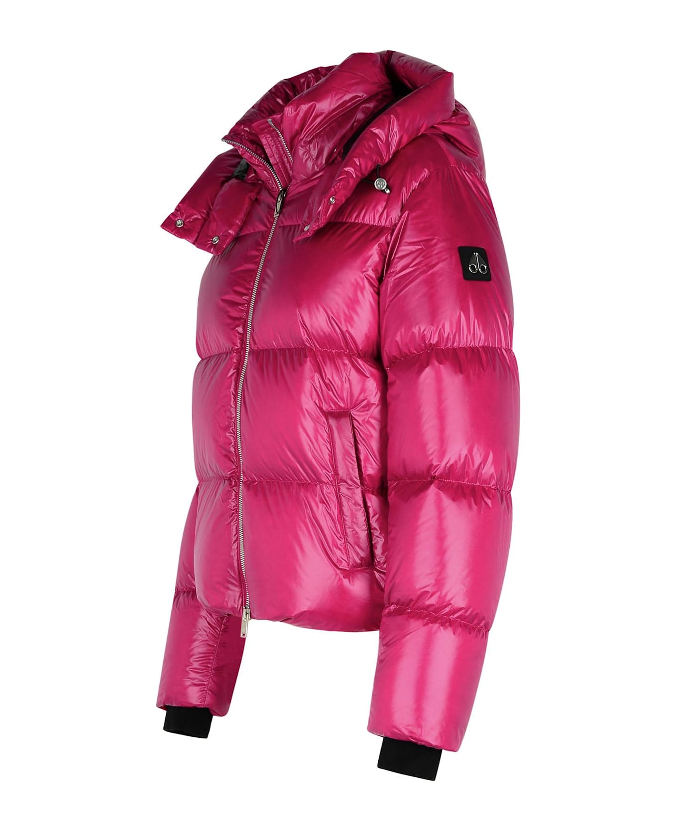 Moose Knuckles 
moonstone
 Fuchsia Nylon Down Jacket - Fuchsia