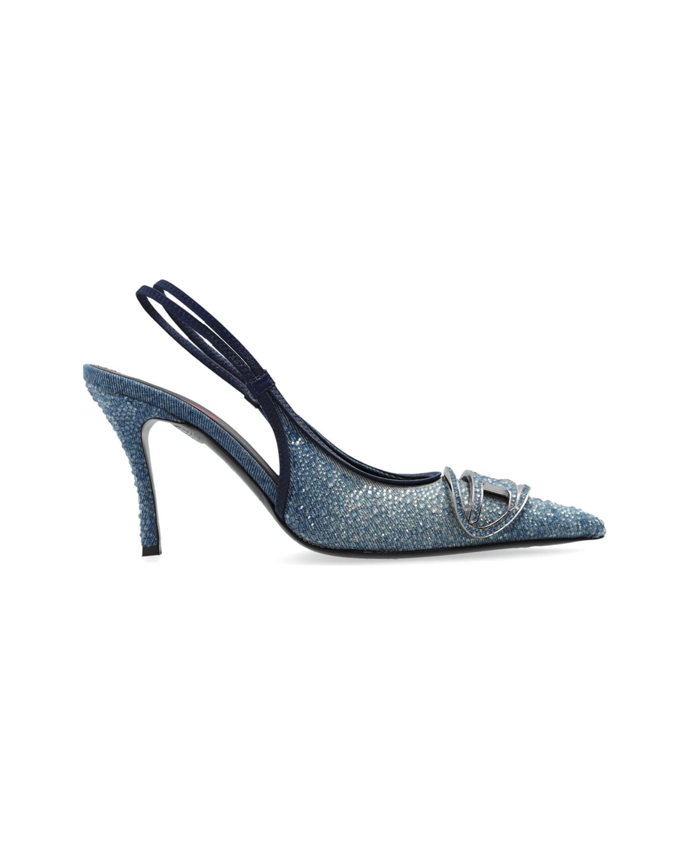 Diesel D-venus Pointed-toe Slingback Pumps - Blue
