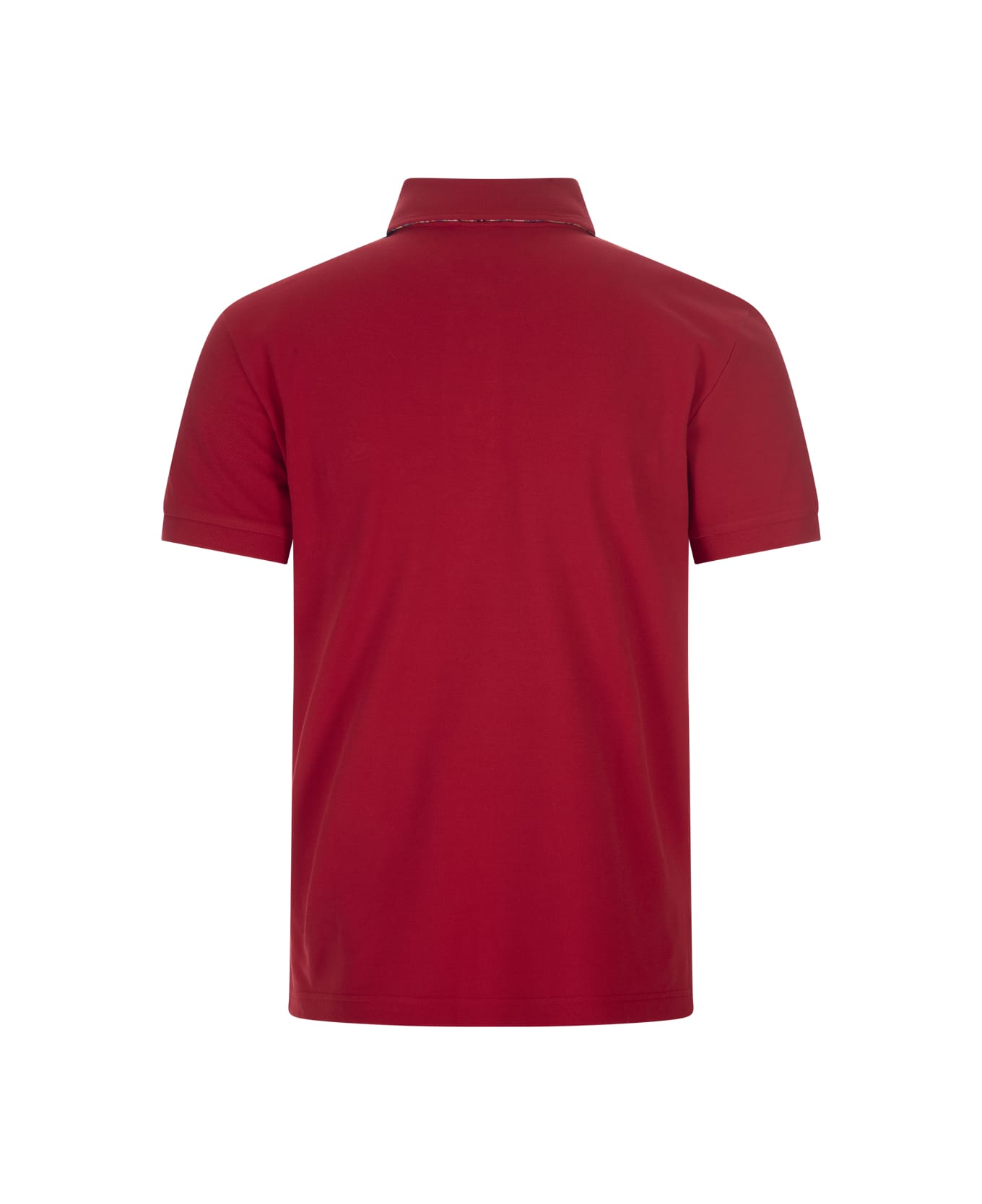 Etro Red Polo Shirt With Embroidered Pegasus - Red