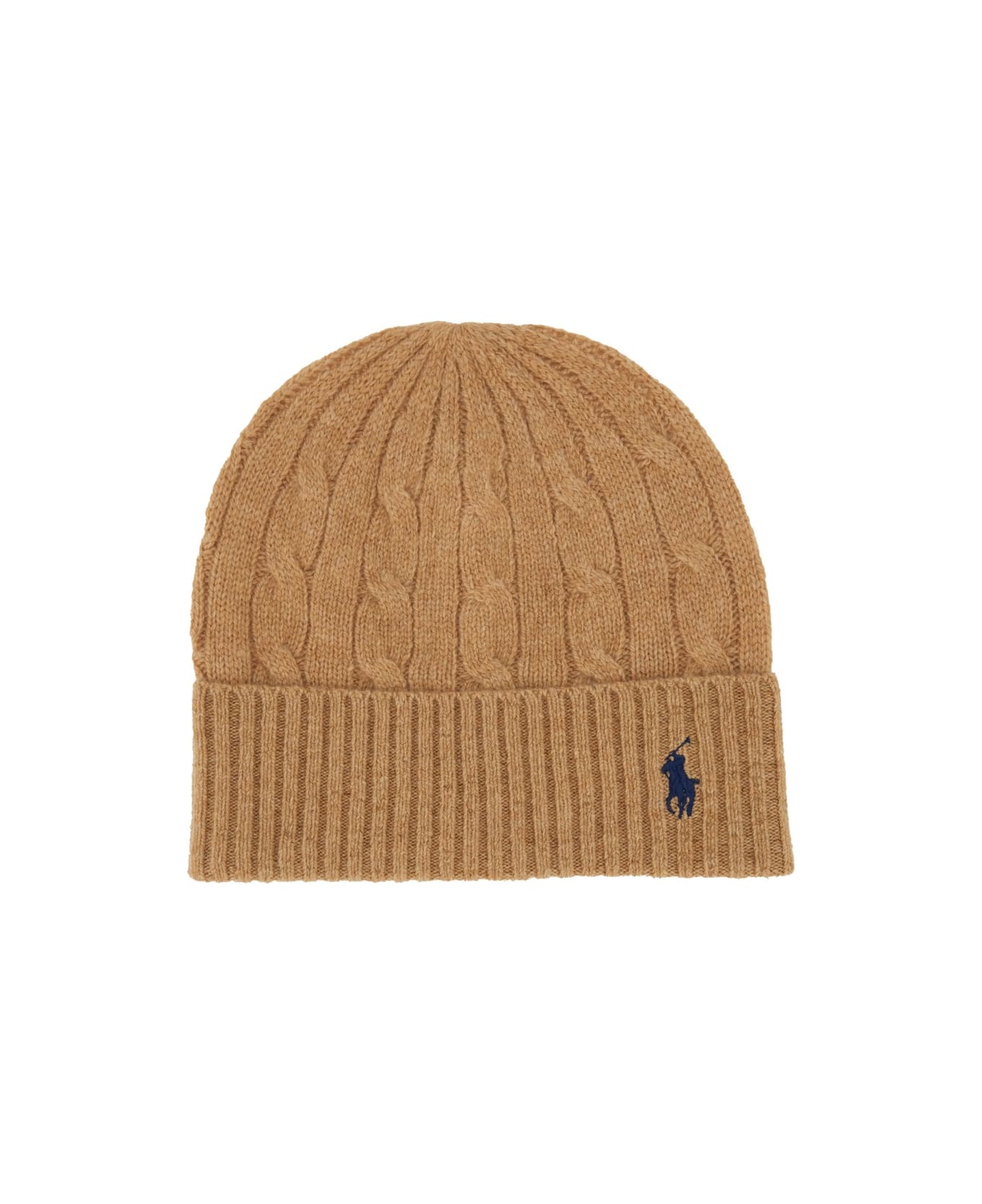 Polo Ralph Lauren Braided Wool And Cashmere Beanie - BEIGE