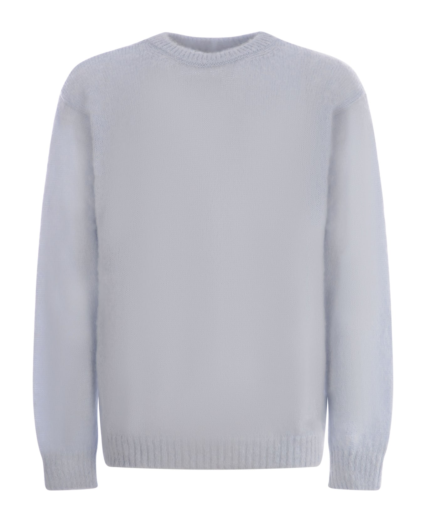 Family First Milano Sweater Family First In Mohair Wool - Celeste
