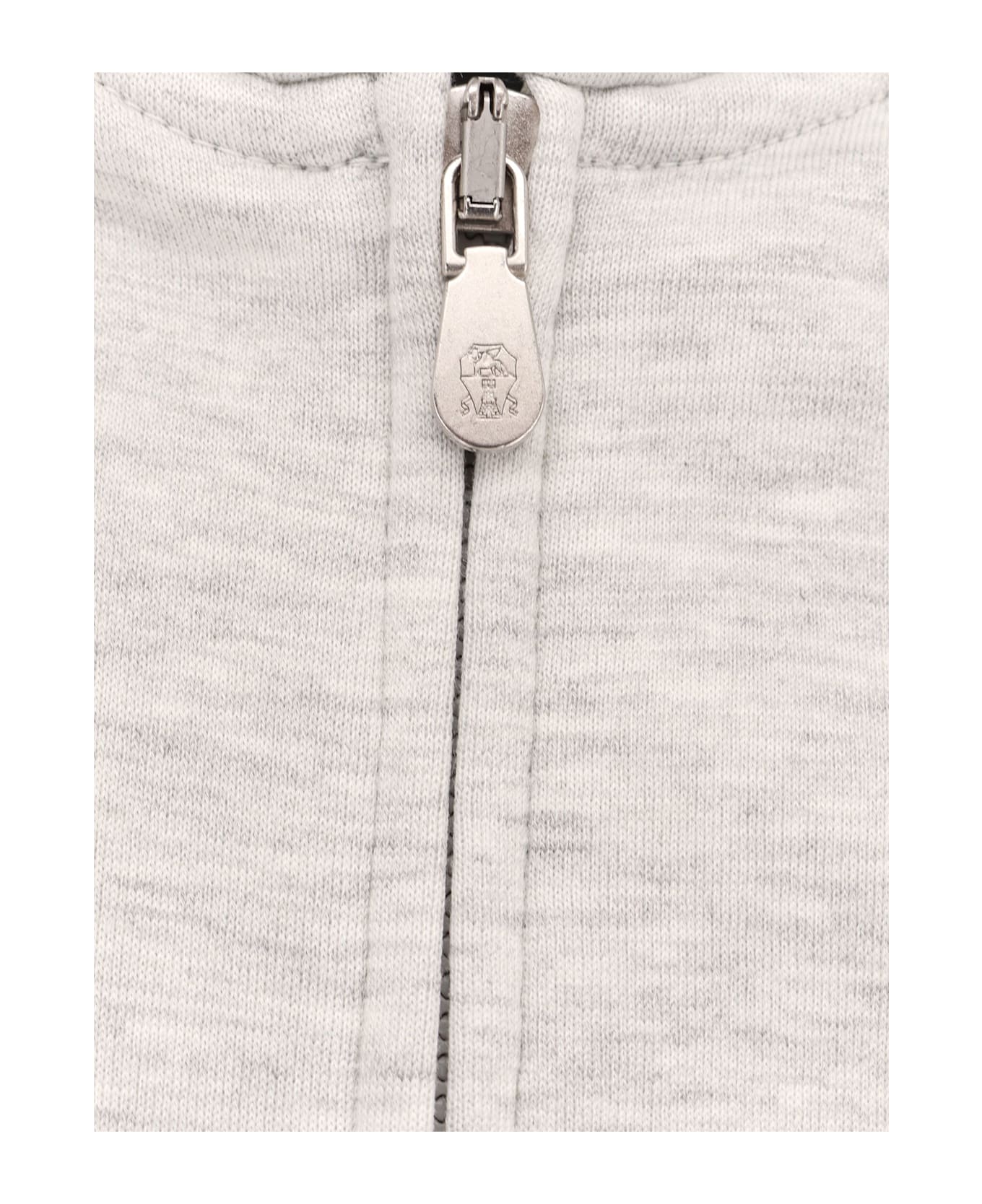 Brunello Cucinelli Cotton, Cashmere And Silk Sweatshirt - Grey