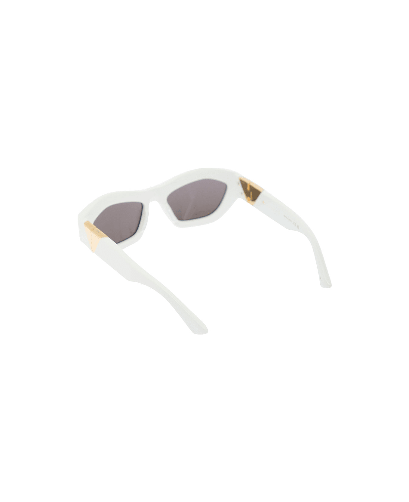 Bottega Veneta Sunglasses In Recycled Acetate - White
