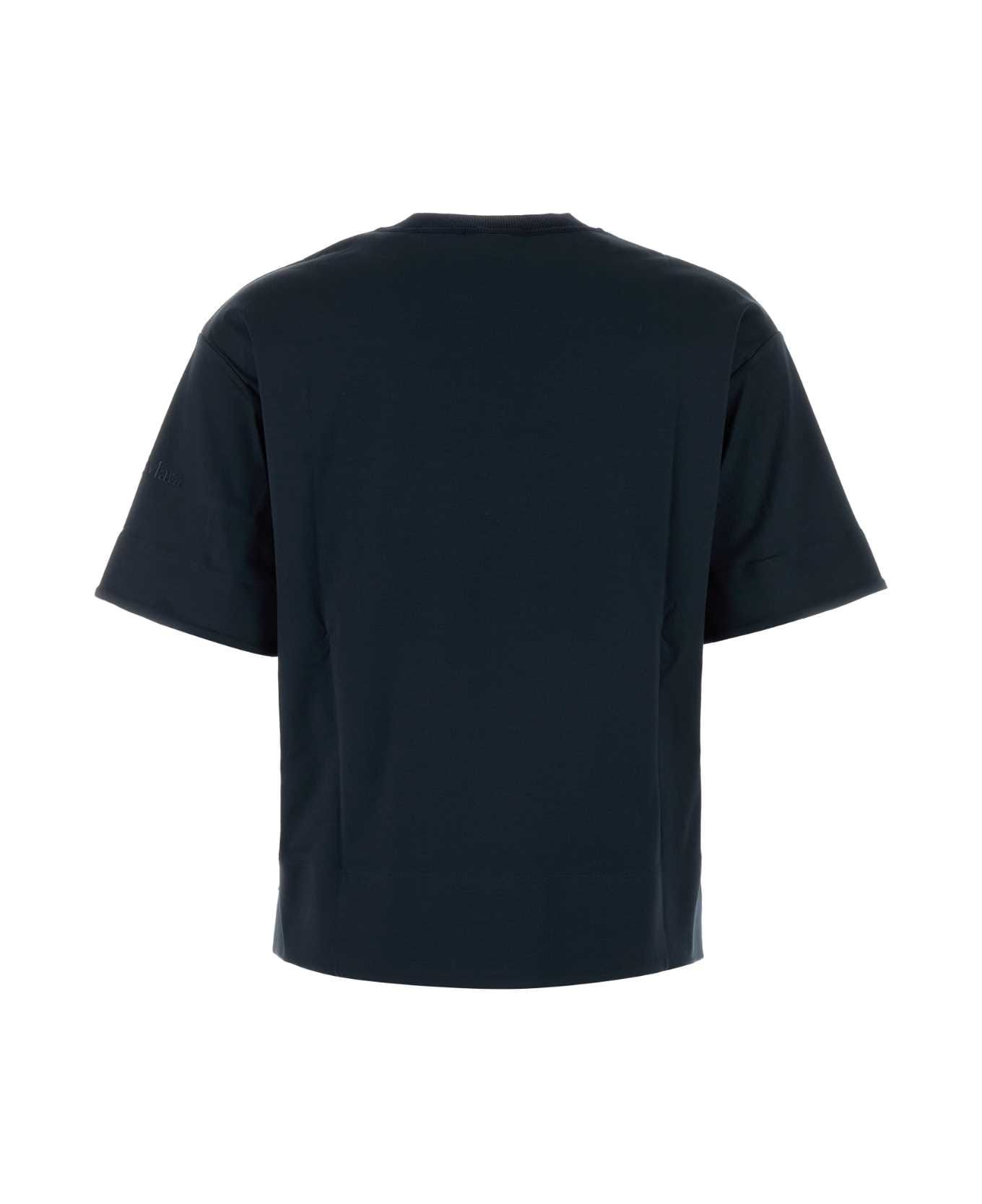 Max Mara Midnight Blue Cotton Maser T-shirt - Blue