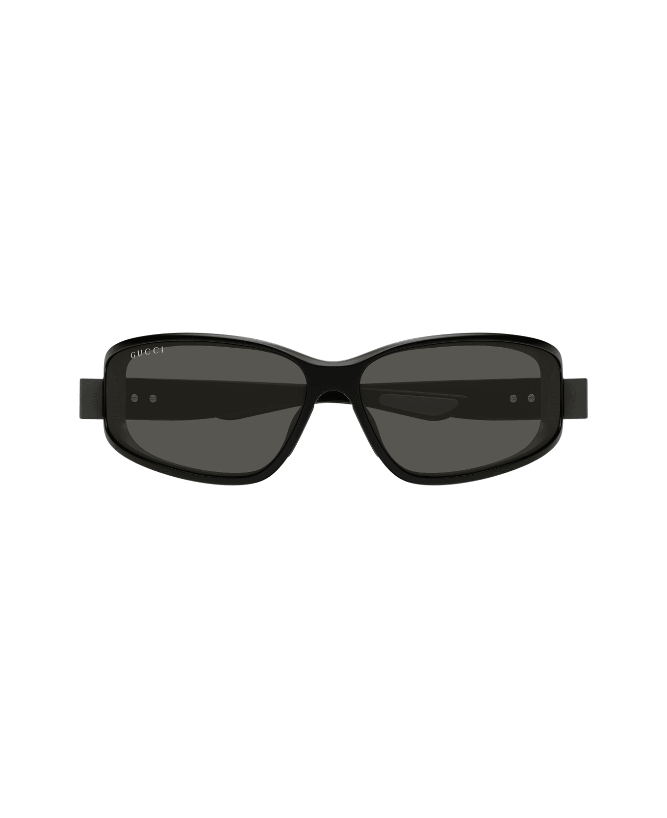 Gucci Eyewear Gucci Gg2011s Linea Institutional 001 Black Grey Sunglasses - Nero