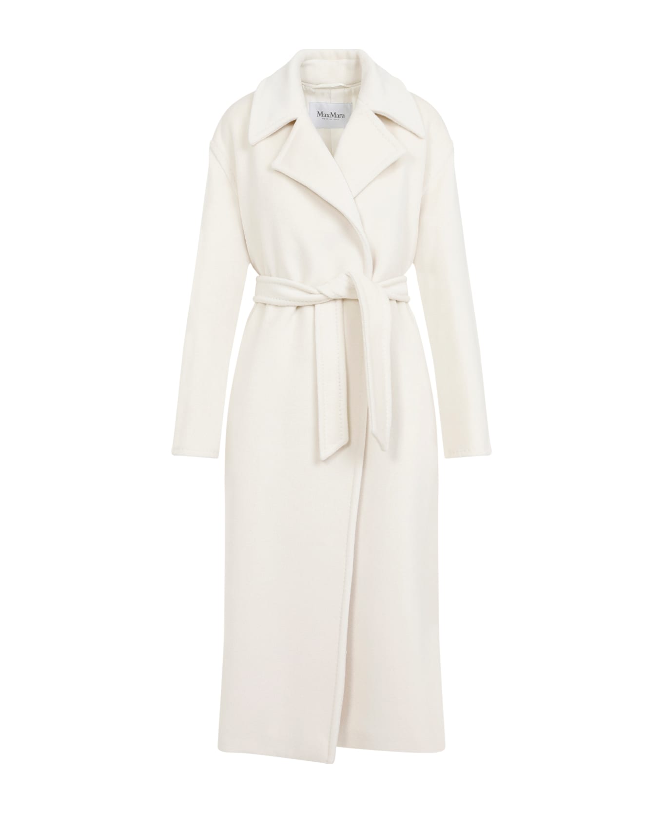 Max Mara Fragore Orsetto Biver Coat - Bianco