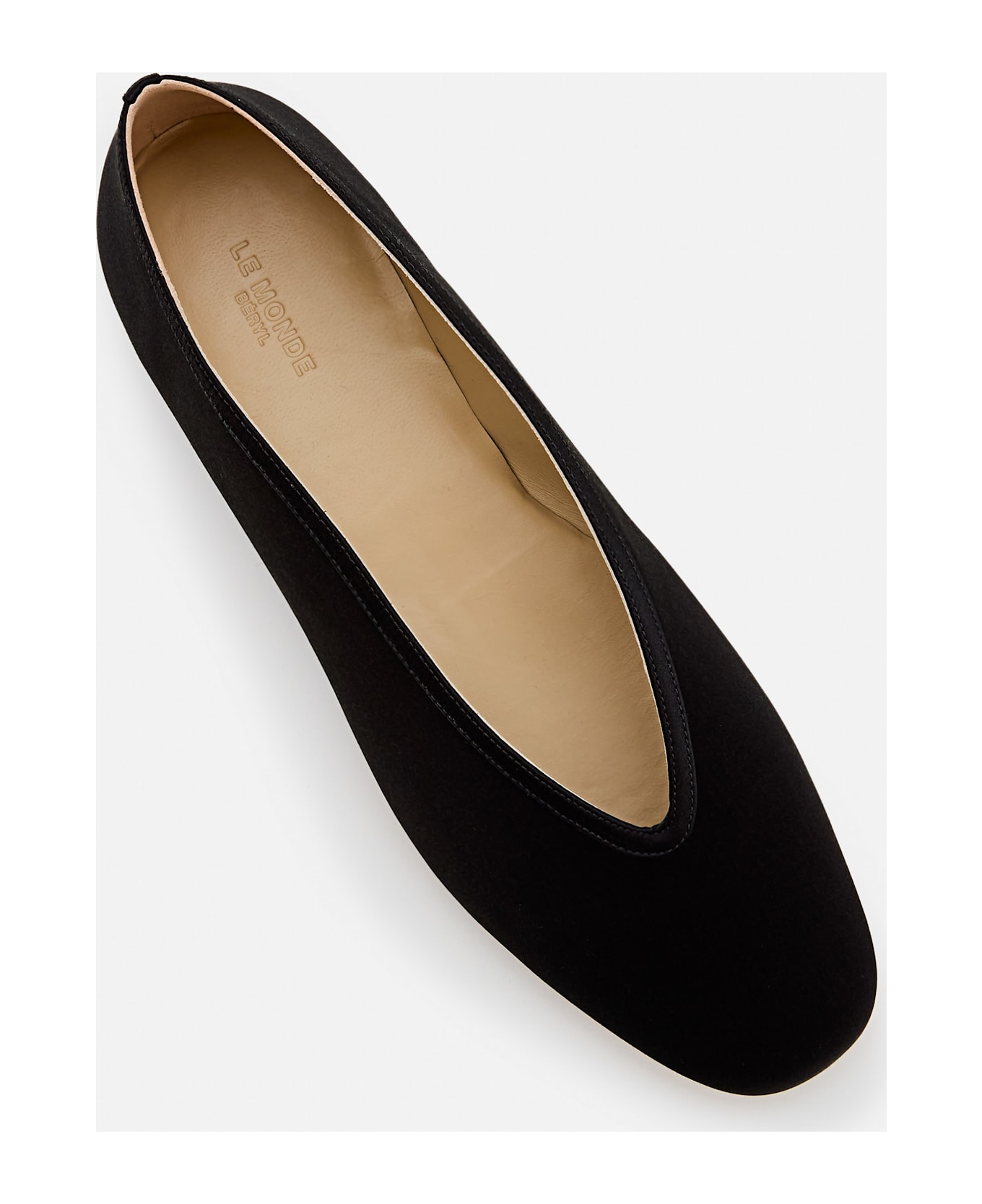 Le Monde Beryl Luna Slipper Satin - Black