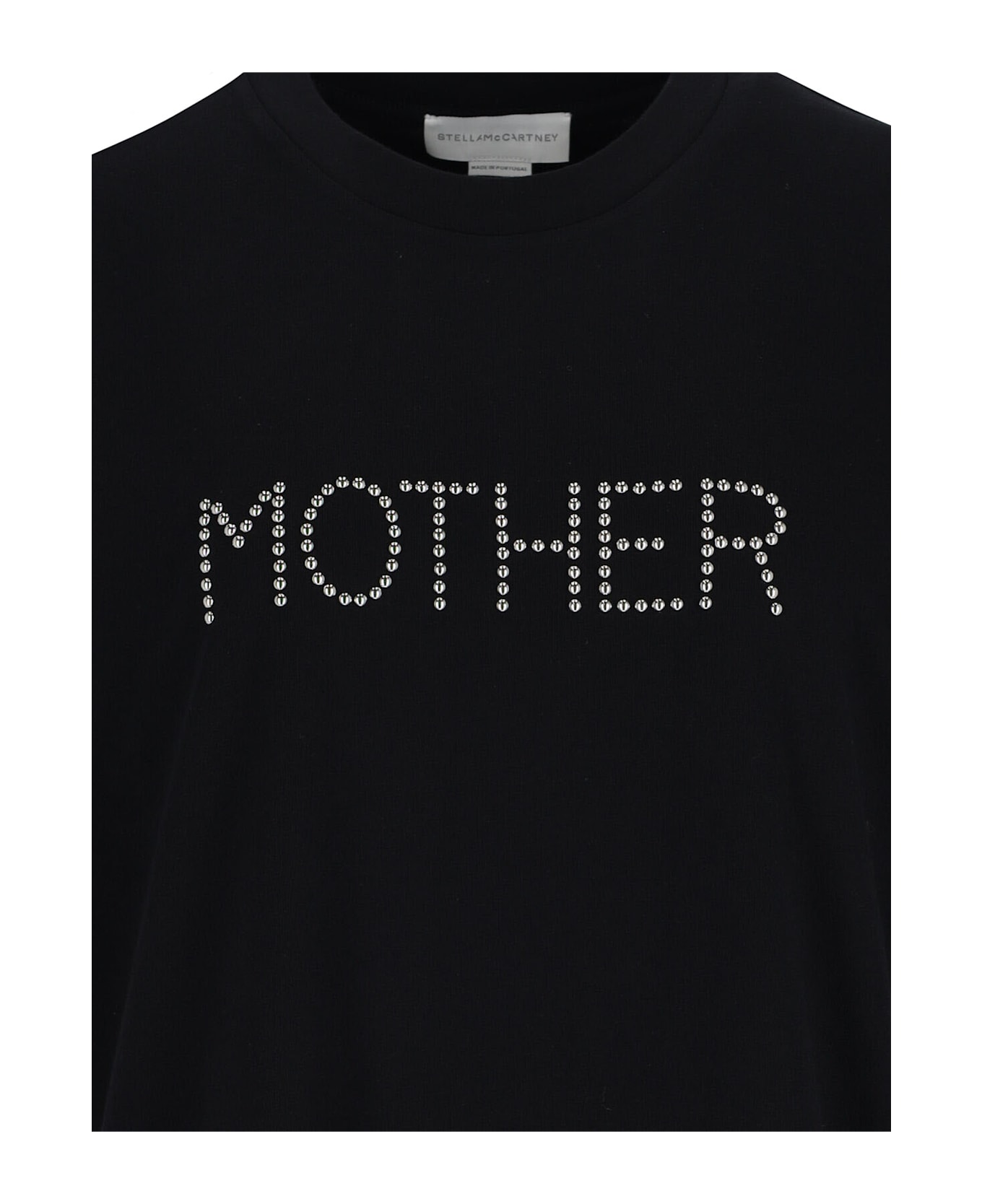 Stella McCartney Logo Studs T-shirt - Black  