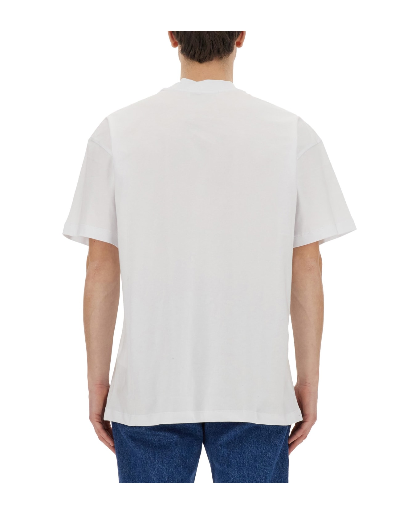 MSGM T-shirt With Logo - WHITE シャツ