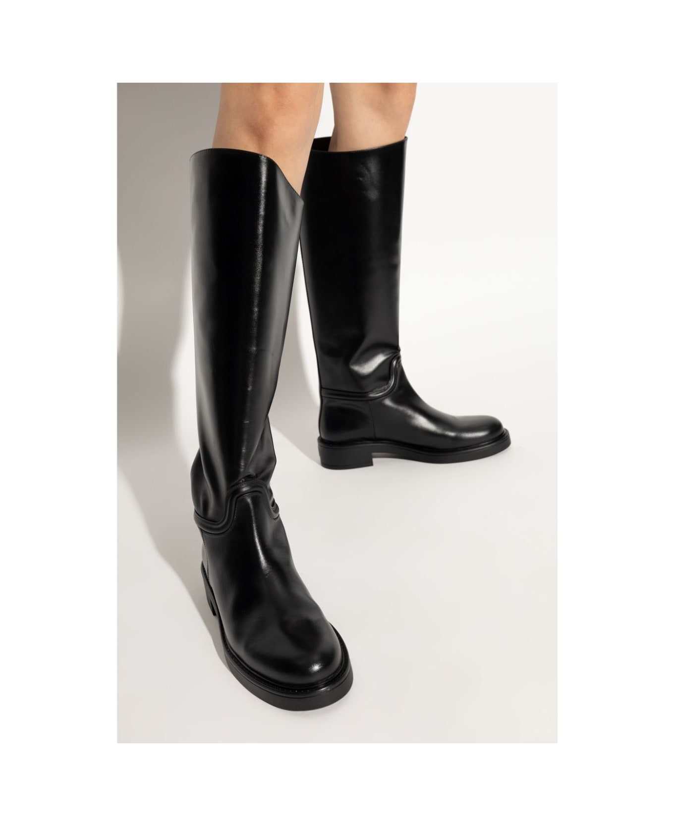 Stuart Weitzman Celia Riding Boot - Blk Black