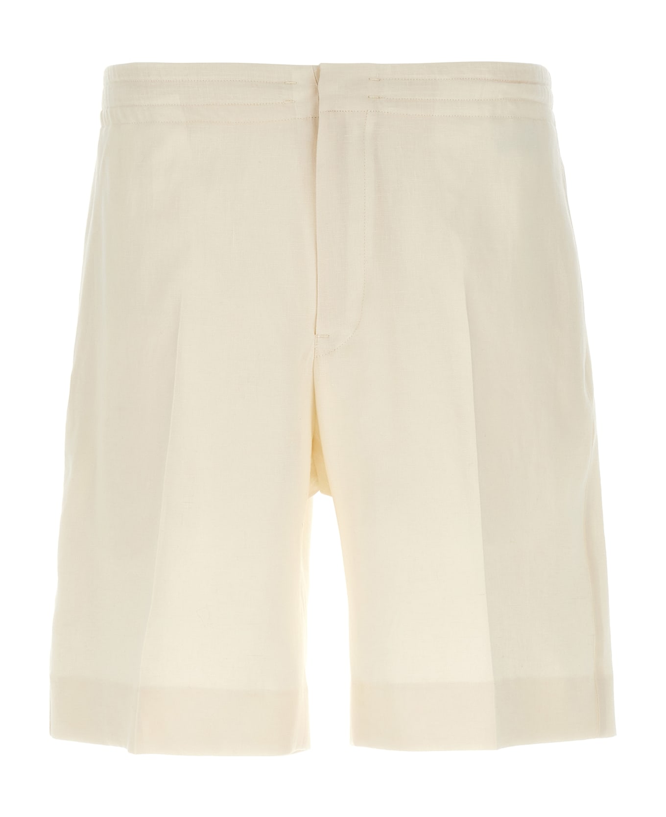 Zegna Linen Oasis Bermuda Shorts - White