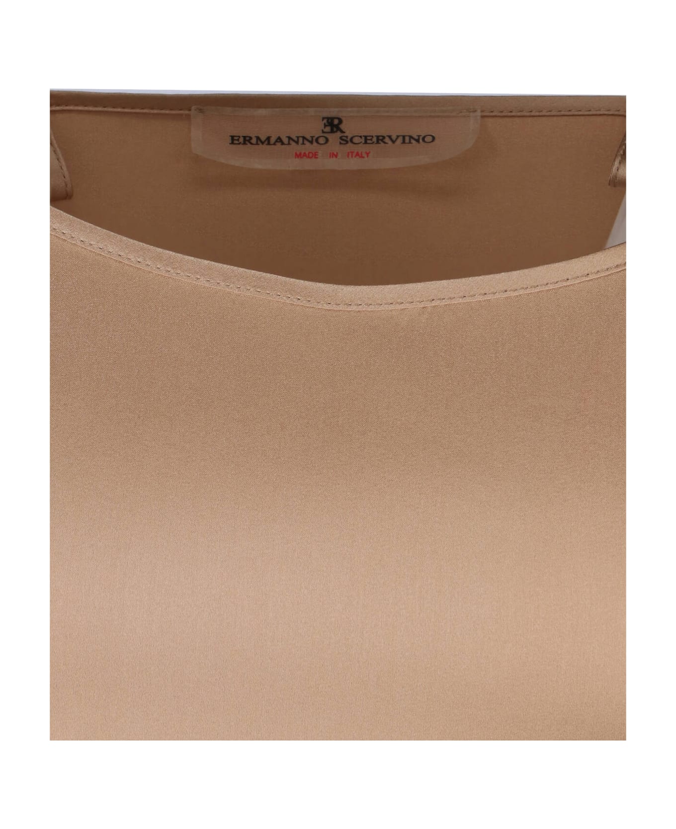 Ermanno Scervino Silk Tank Top - Beige