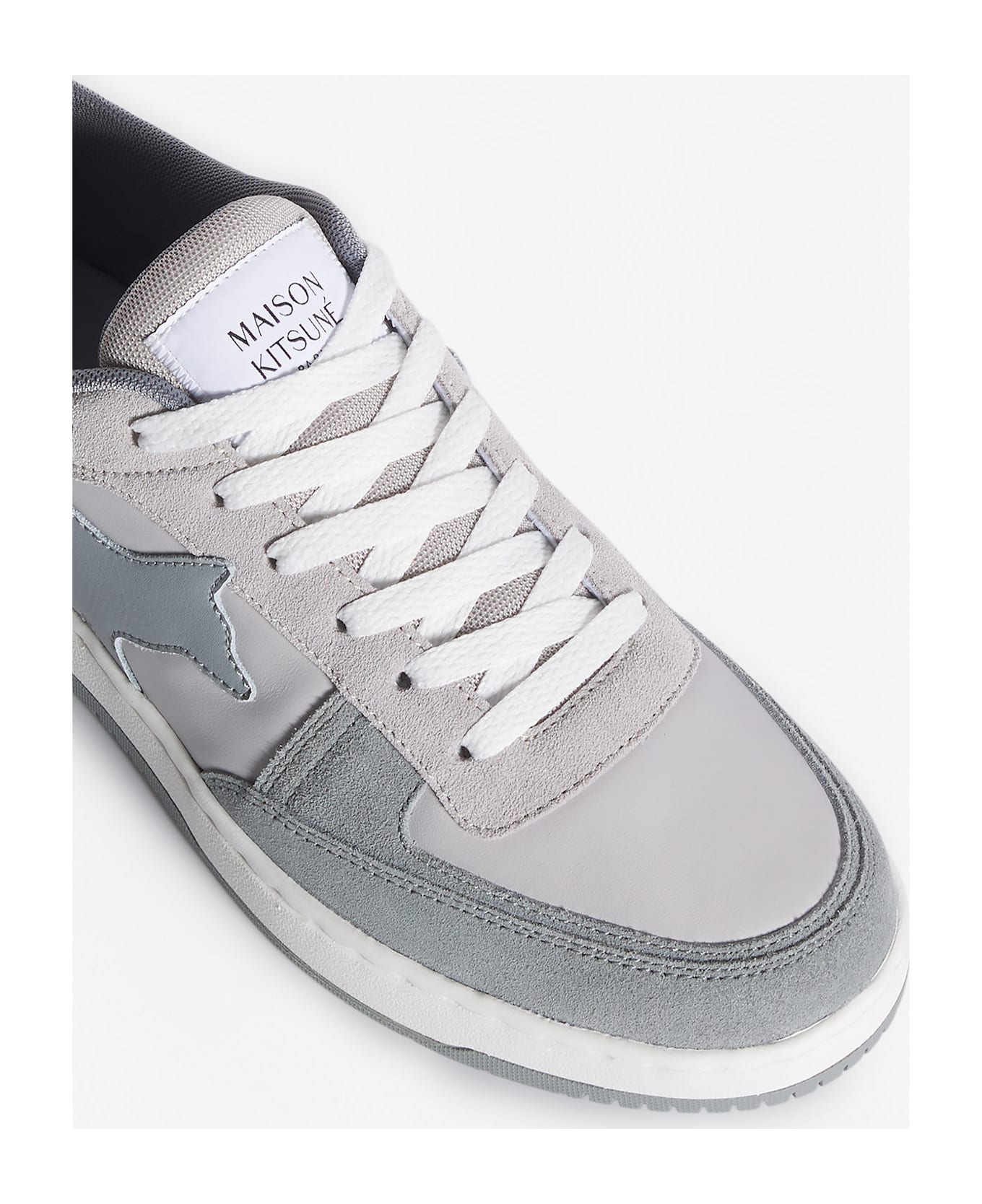 Maison Kitsuné Chiru Trainers - Patina Grey Sea Salt