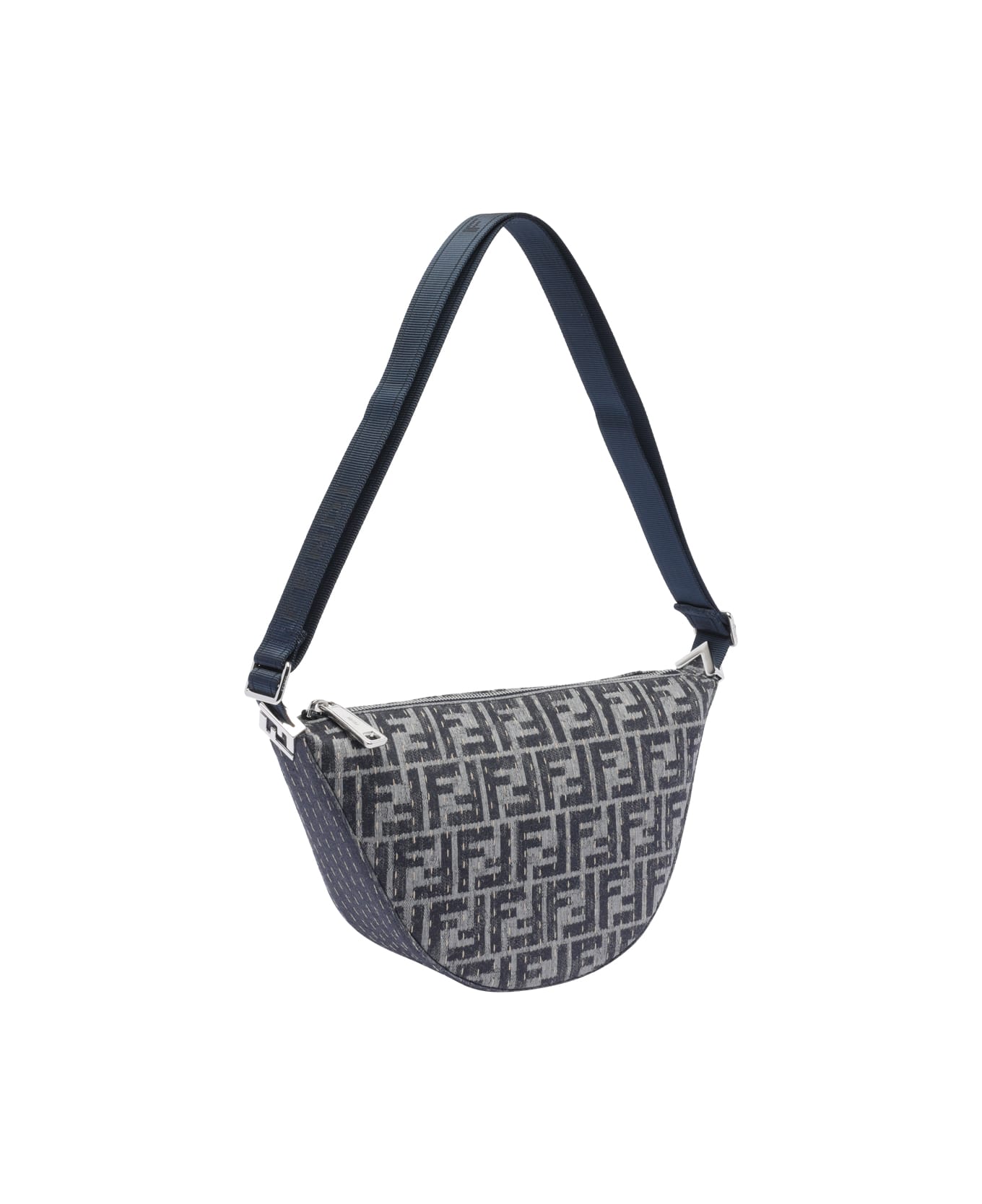 Fendi Small Melon Ff Bag - Grey