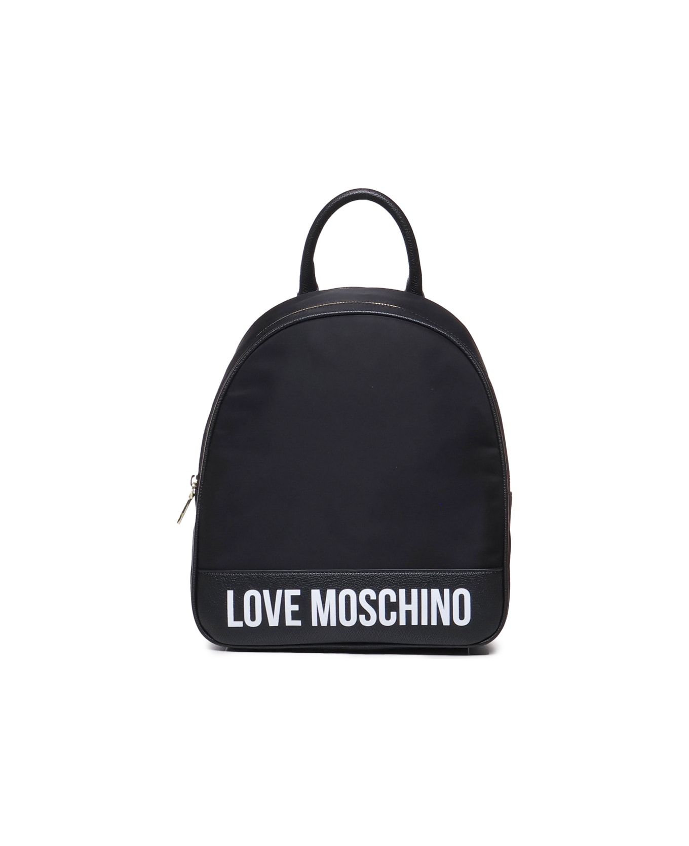 Love Moschino Backpack With Print - Black