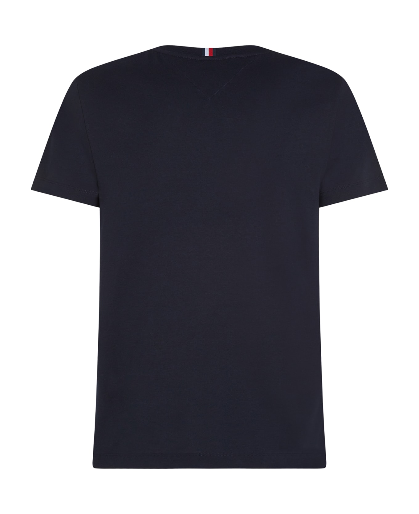 Tommy Hilfiger Slim-fit Jersey T-shirt With Logo - DESERT SKY