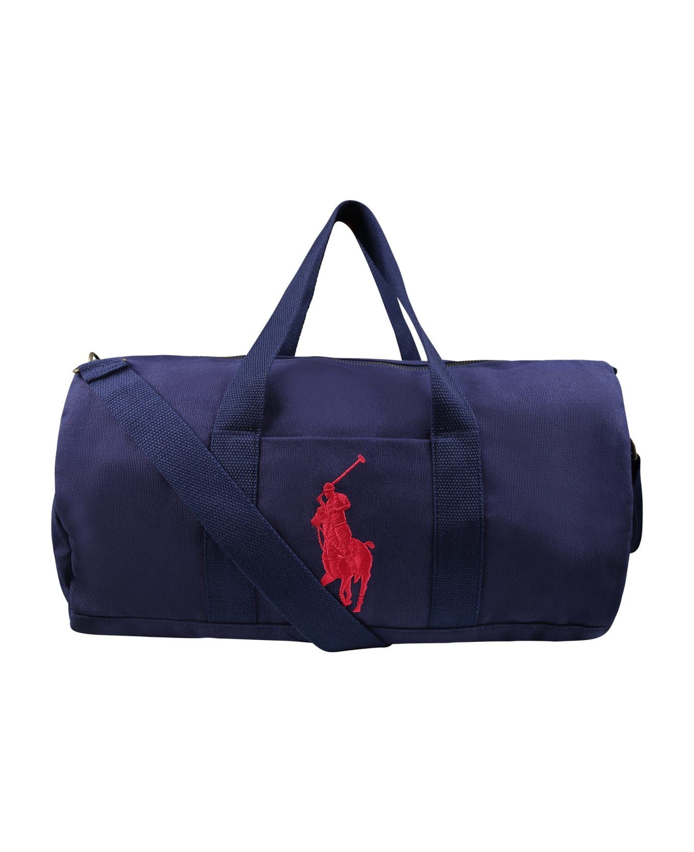 Ralph Lauren Blue Suitcase For Kids With Logo - Blue