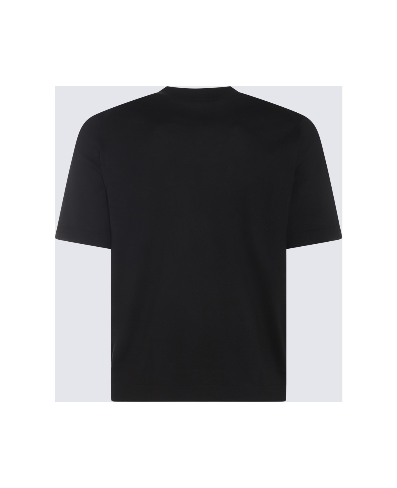 Cruciani Black Cotton T-shirt - Black シャツ