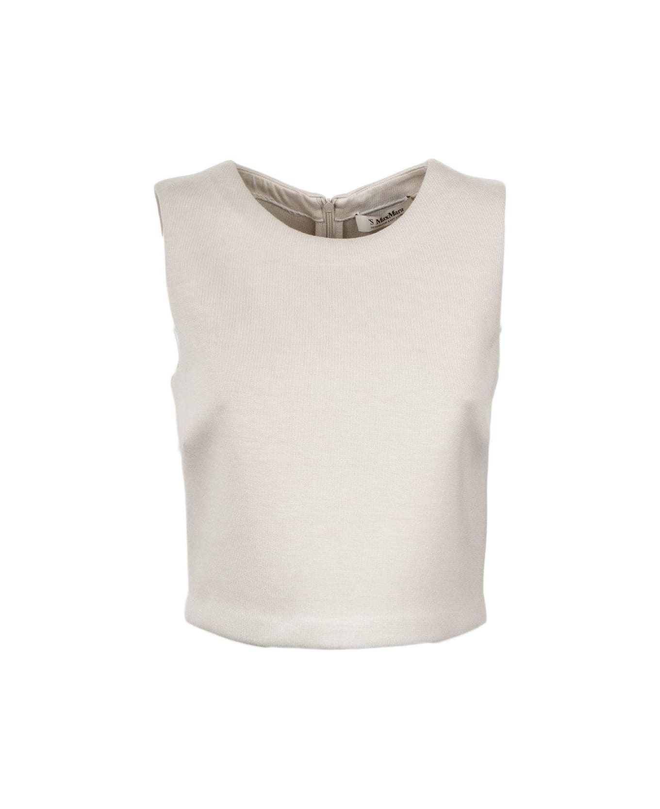 Max Mara Dazzy Sleeveless Tank Top - POWDER タンクトップ