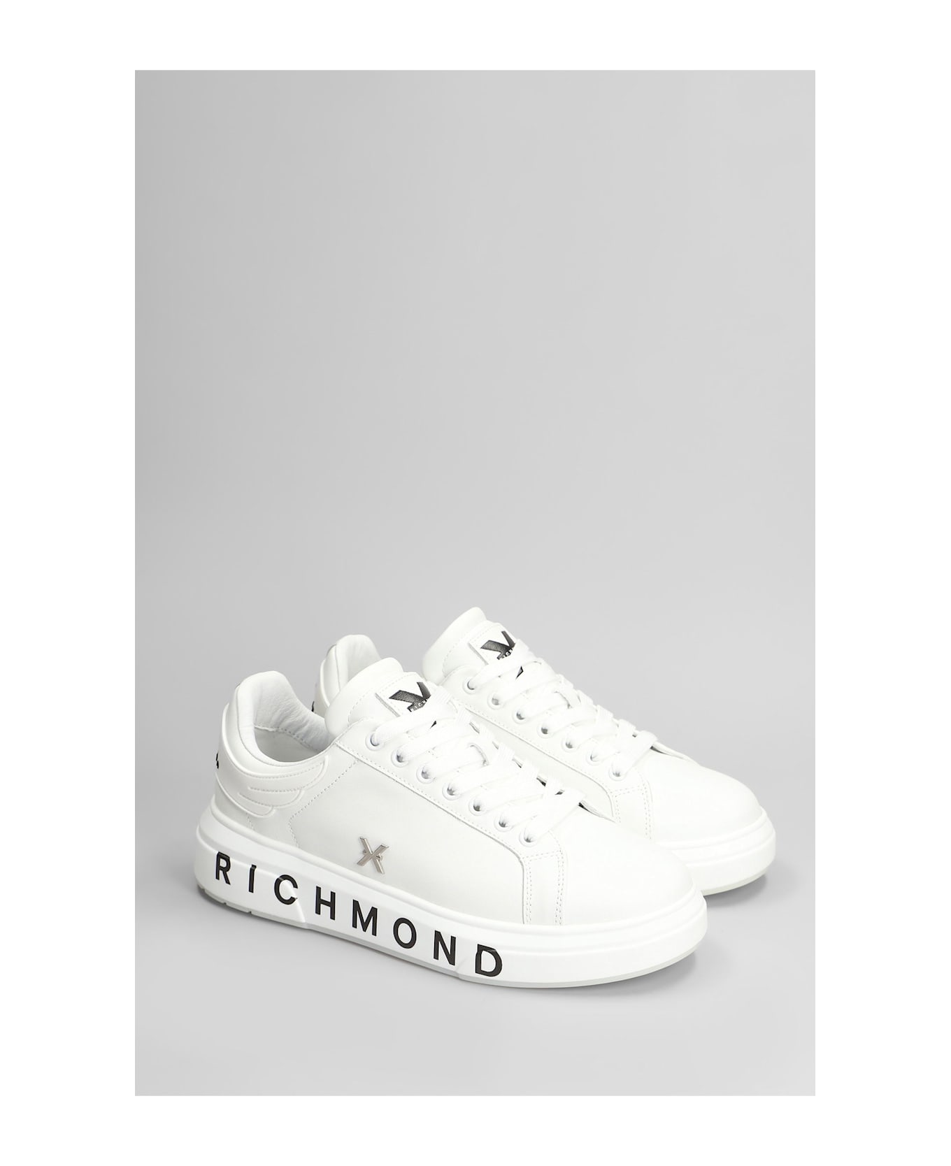 John Richmond Sneakers In White Leather - white