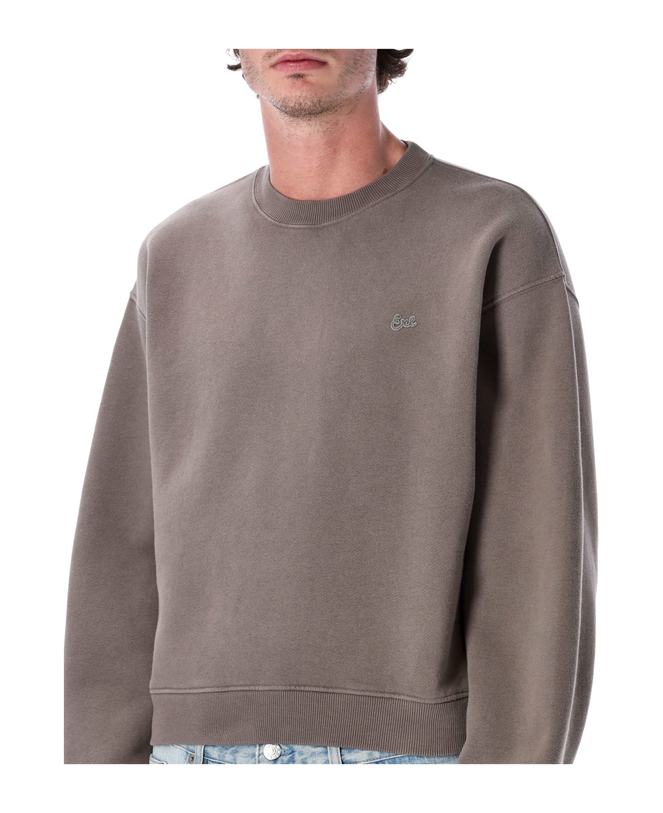 ERL Script Crewneck Sweatshirt - TAUPE