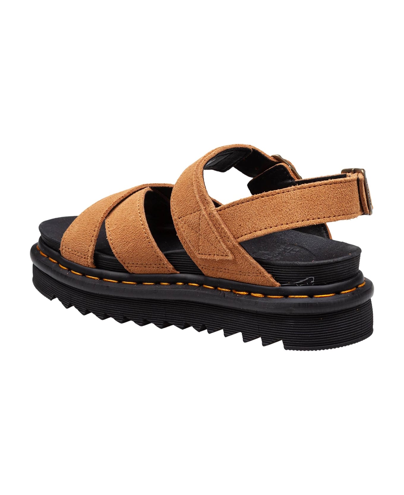 Dr. Martens Dr.martens Voss Ii Tan Suede Sandal Color Tan - Tan